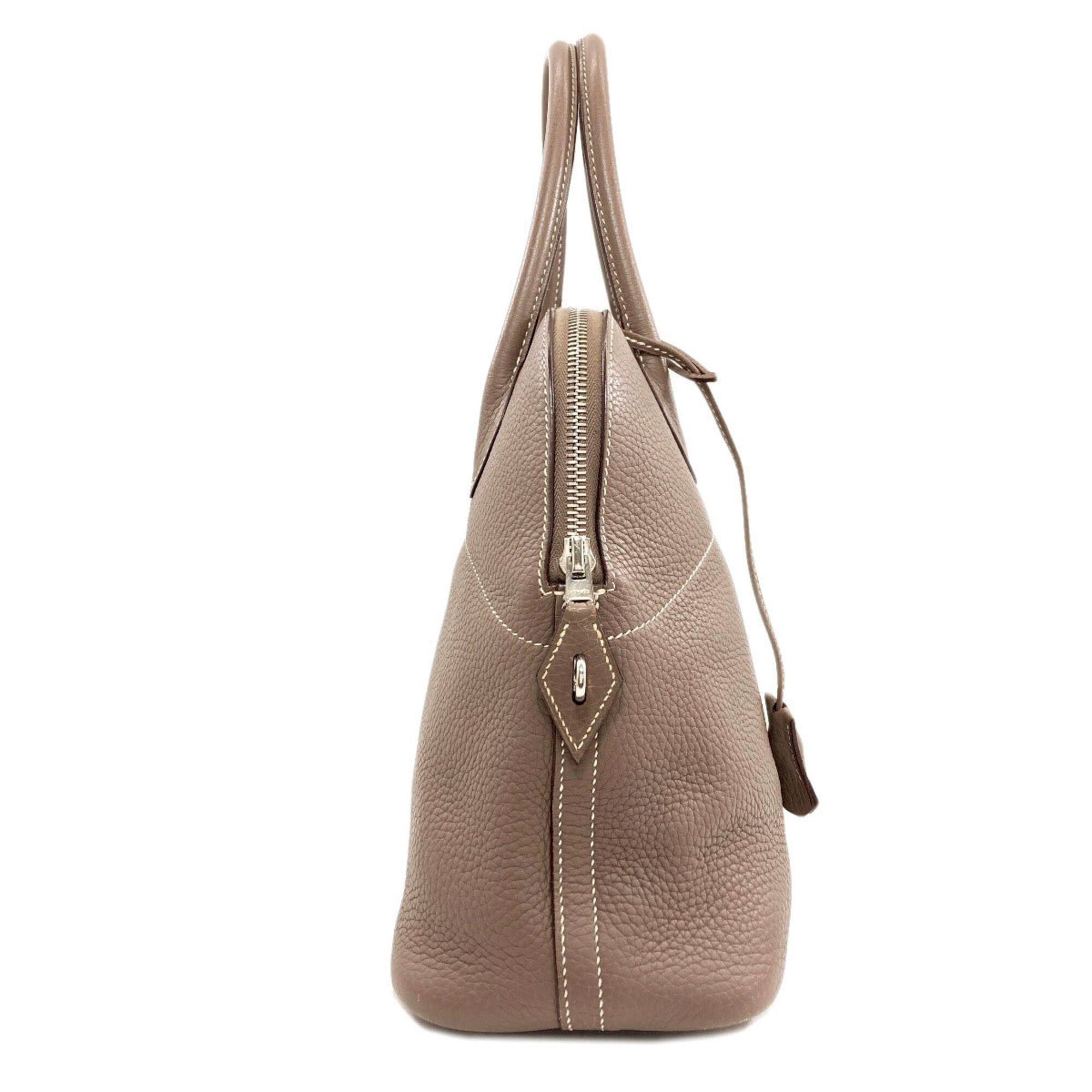 Hermes Hermes Bolide 31 Etoupe Silver Hardware Handbag, Taurillon Leather, Women's Size ONE SIZE - 3 Thumbnail