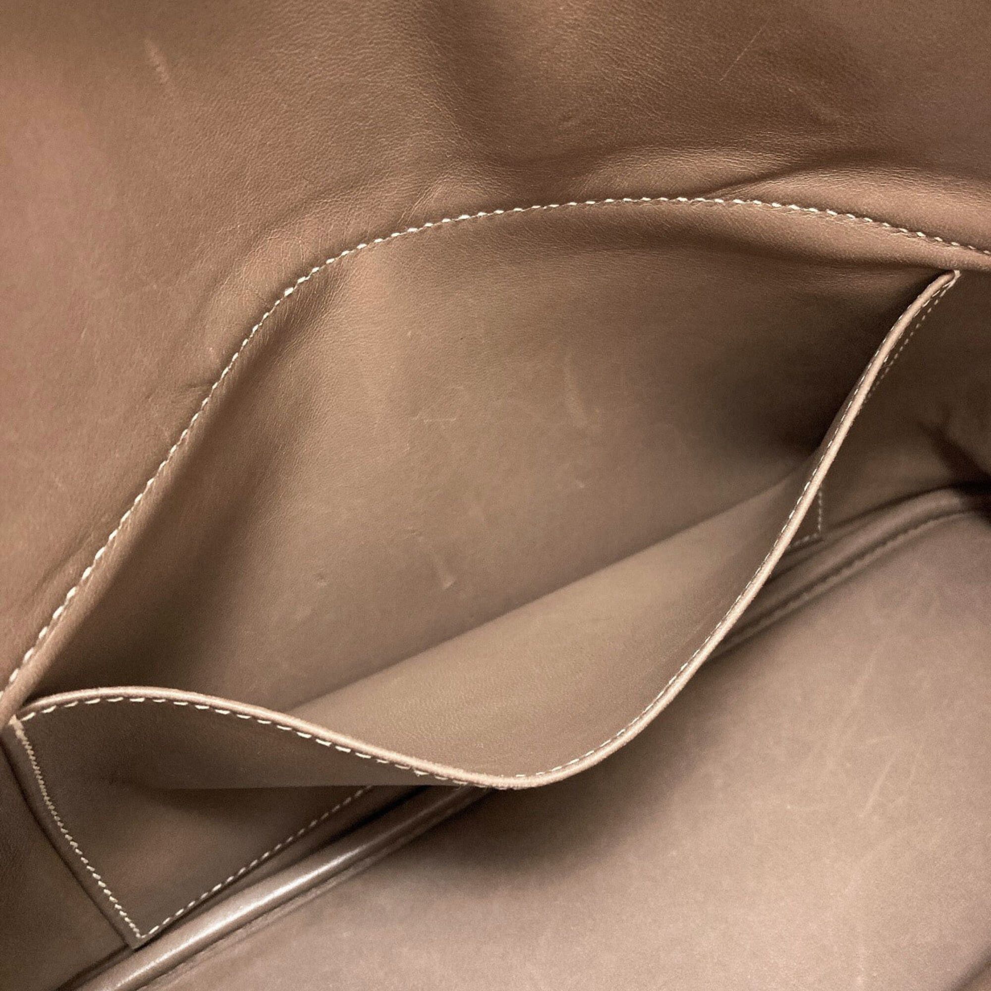 Hermes Hermes Bolide 31 Etoupe Silver Hardware Handbag, Taurillon Leather, Women's Size ONE SIZE - 10 Thumbnail