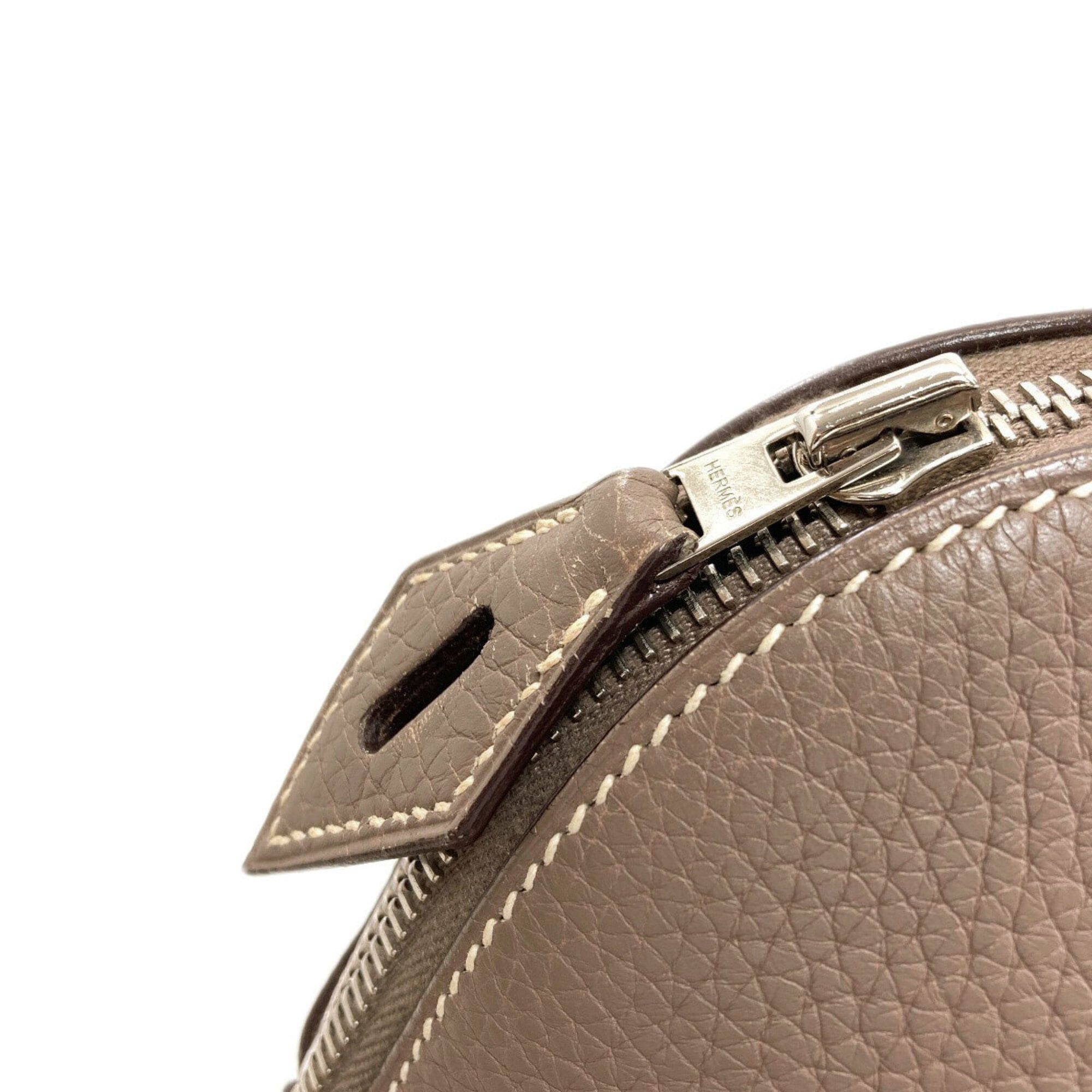 Hermes Hermes Bolide 31 Etoupe Silver Hardware Handbag, Taurillon Leather, Women's Size ONE SIZE - 21 Thumbnail