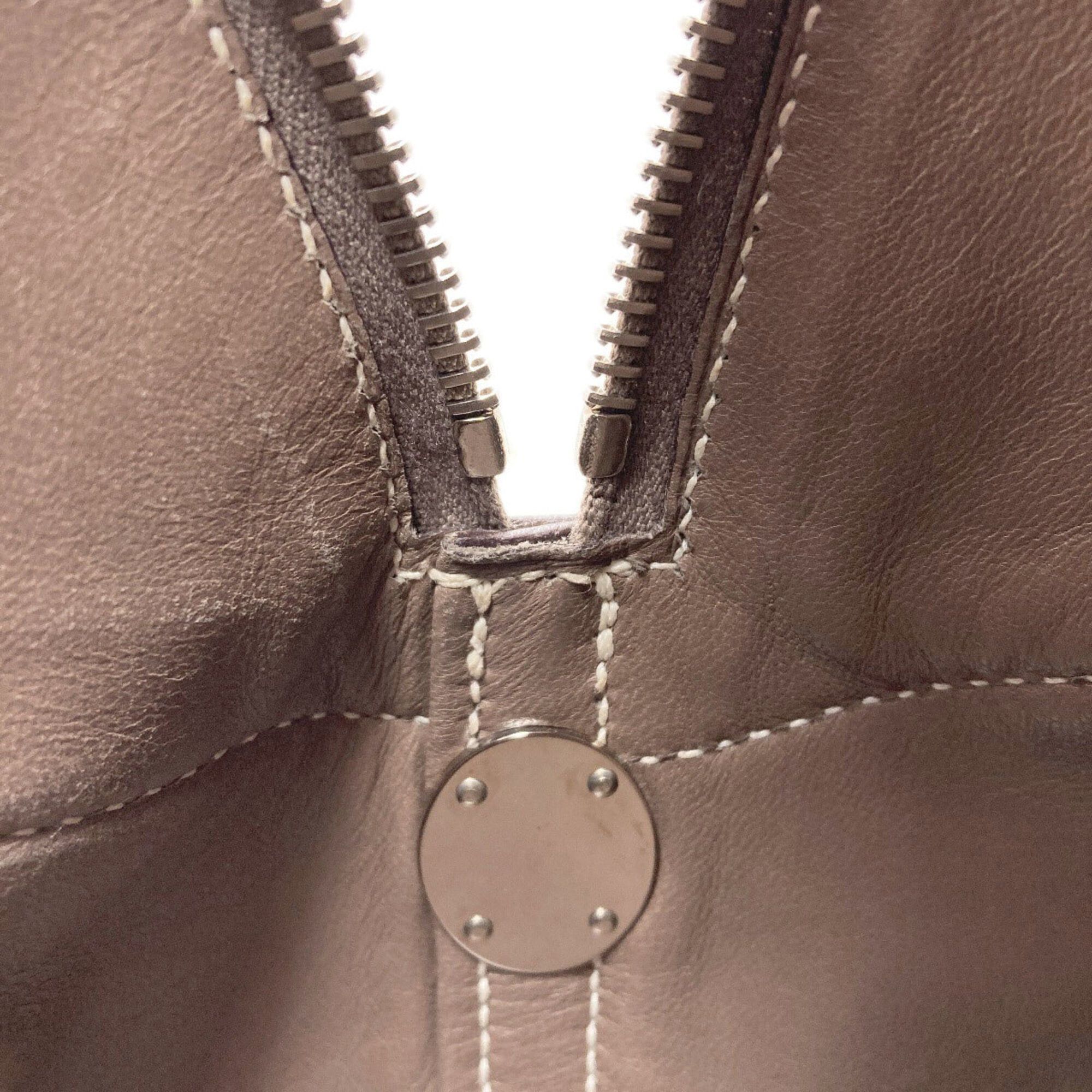 Hermes Hermes Bolide 31 Etoupe Silver Hardware Handbag, Taurillon Leather, Women's Size ONE SIZE - 13 Thumbnail