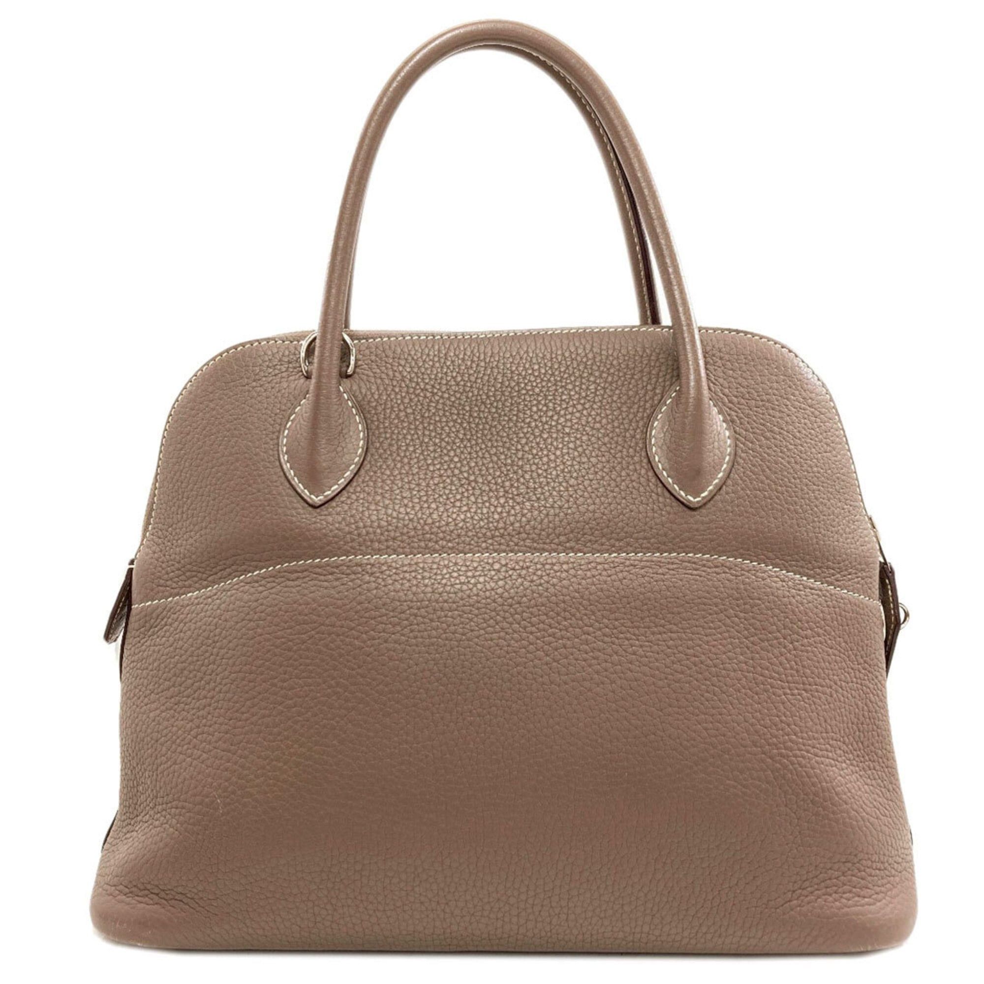 Hermes Hermes Bolide 31 Etoupe Silver Hardware Handbag, Taurillon Leather, Women's Size ONE SIZE - 2 Thumbnail