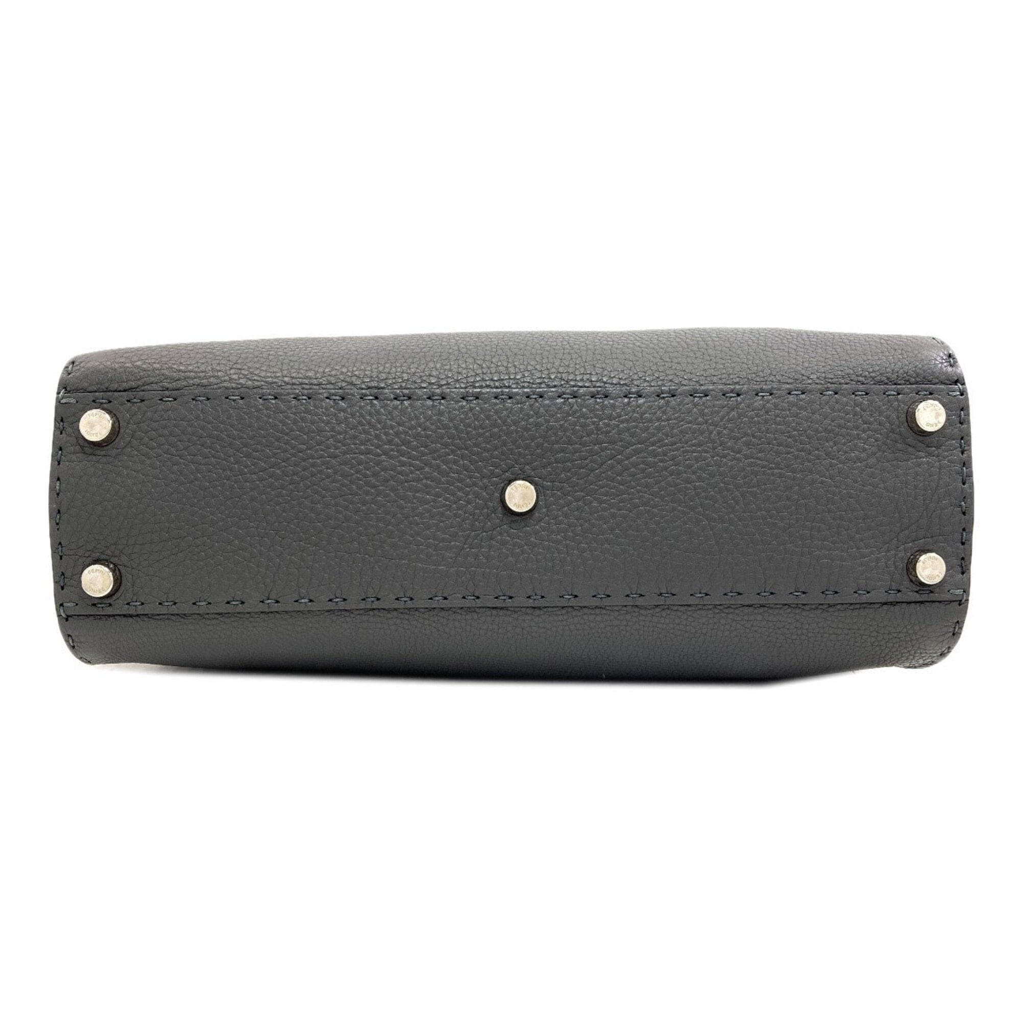 Fendi Fendi Peekaboo Medium Selleria 2-Way Handbag, Calfskin, Women's Size ONE SIZE - 4 Thumbnail