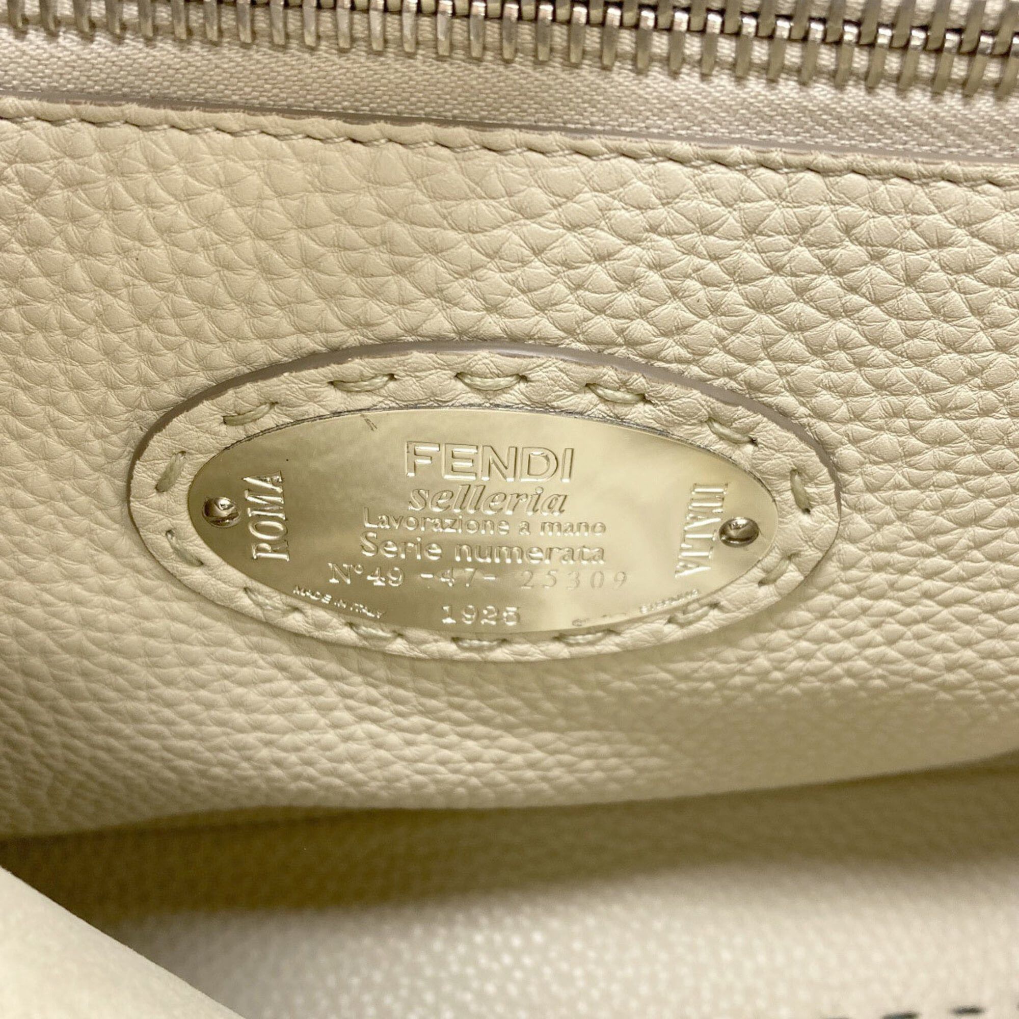 Fendi Fendi Peekaboo Medium Selleria 2-Way Handbag, Calfskin, Women's Size ONE SIZE - 7 Thumbnail