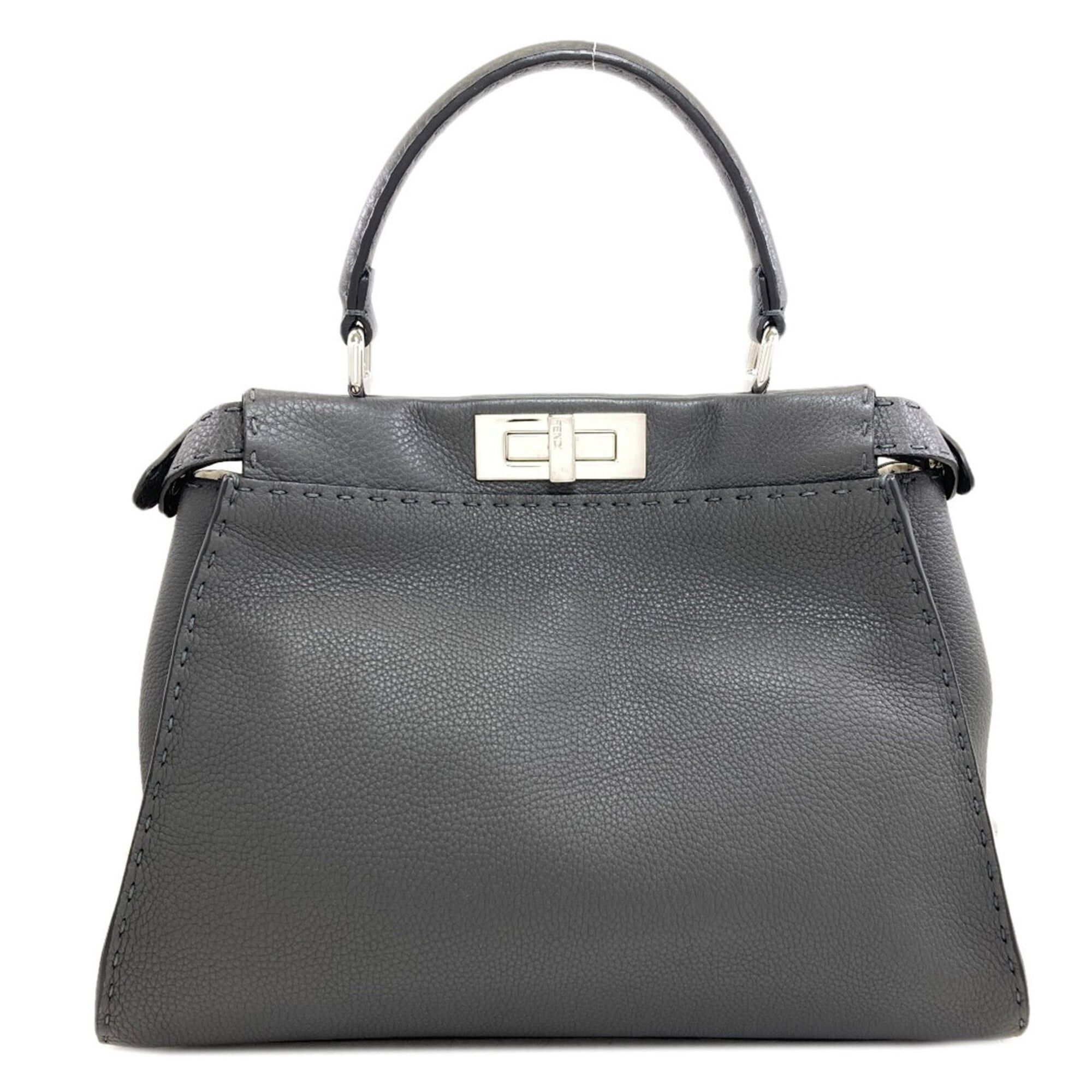 Fendi Fendi Peekaboo Medium Selleria 2-Way Handbag, Calfskin, Women's Size ONE SIZE - 2 Thumbnail