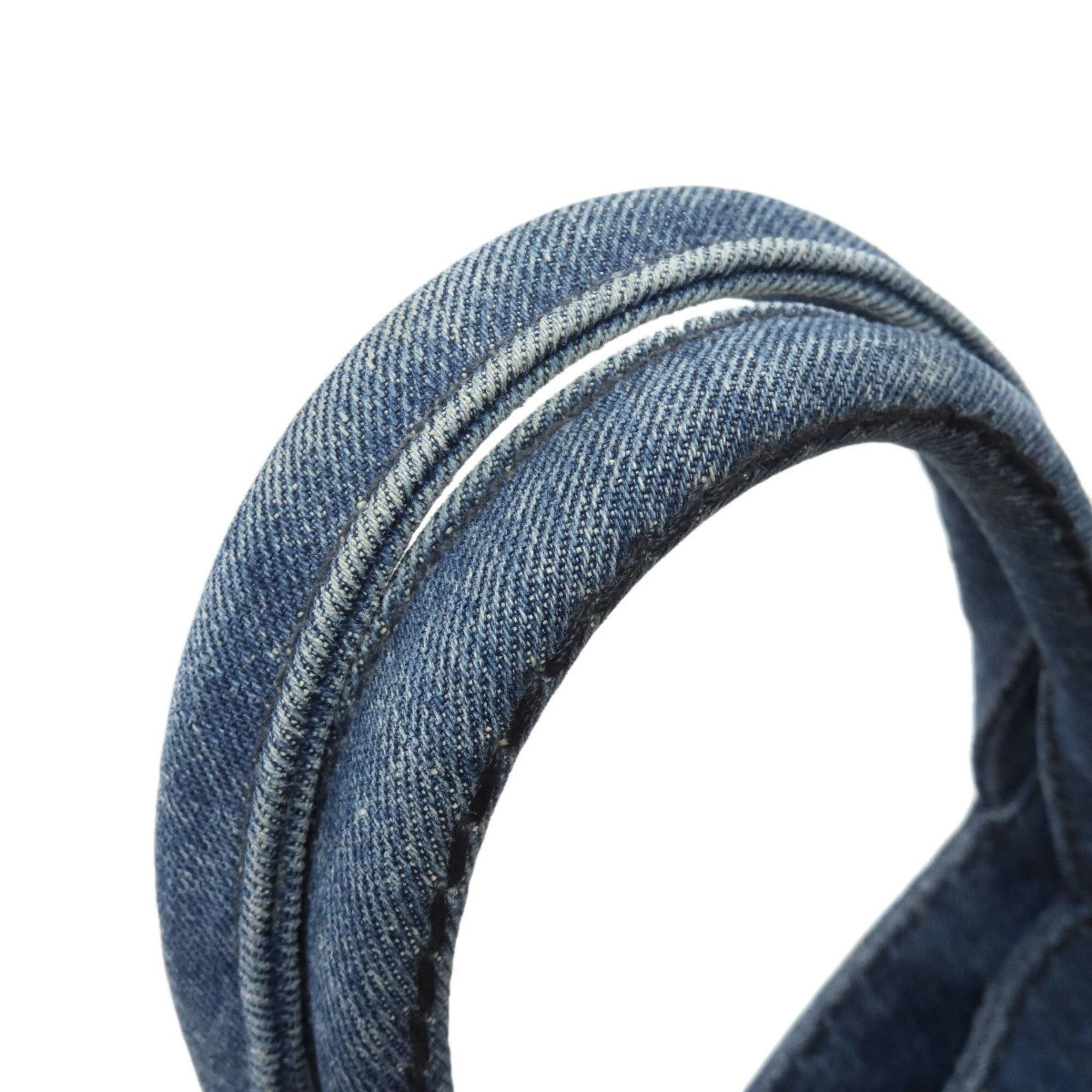 Prada Prada Canapa Mini 2-Way Handbag, Denim, Women's Size ONE SIZE - 20 Thumbnail