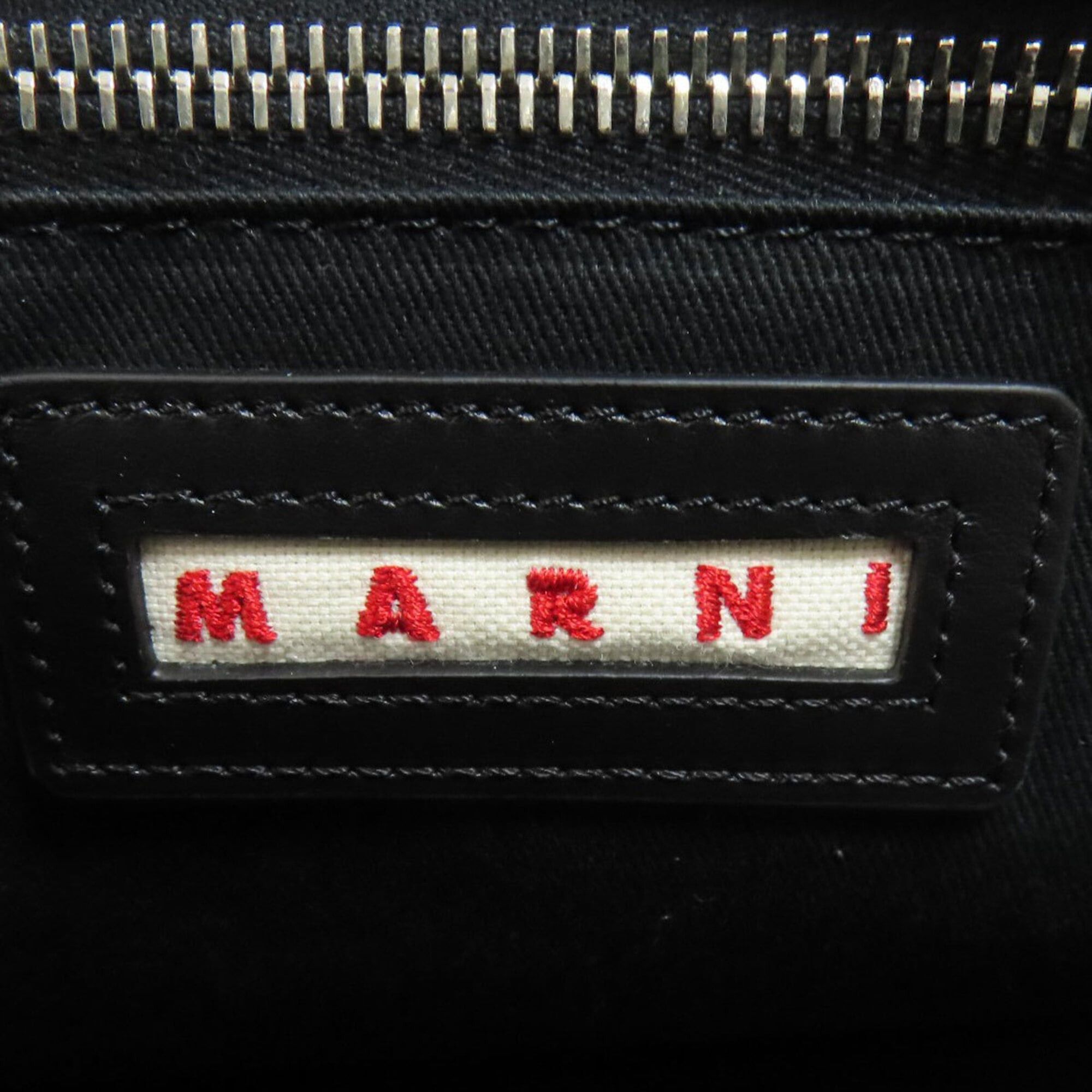 Marni Marni Logo Print 2-Way Tote Bag, Canvas, Women's Size ONE SIZE - 6 Thumbnail