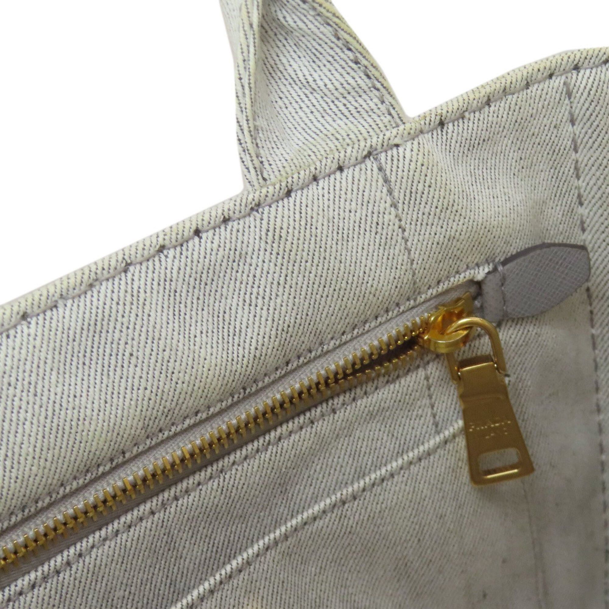 Prada Prada Canapa Mini 2-Way Handbag, Denim, Women's Size ONE SIZE - 15 Thumbnail