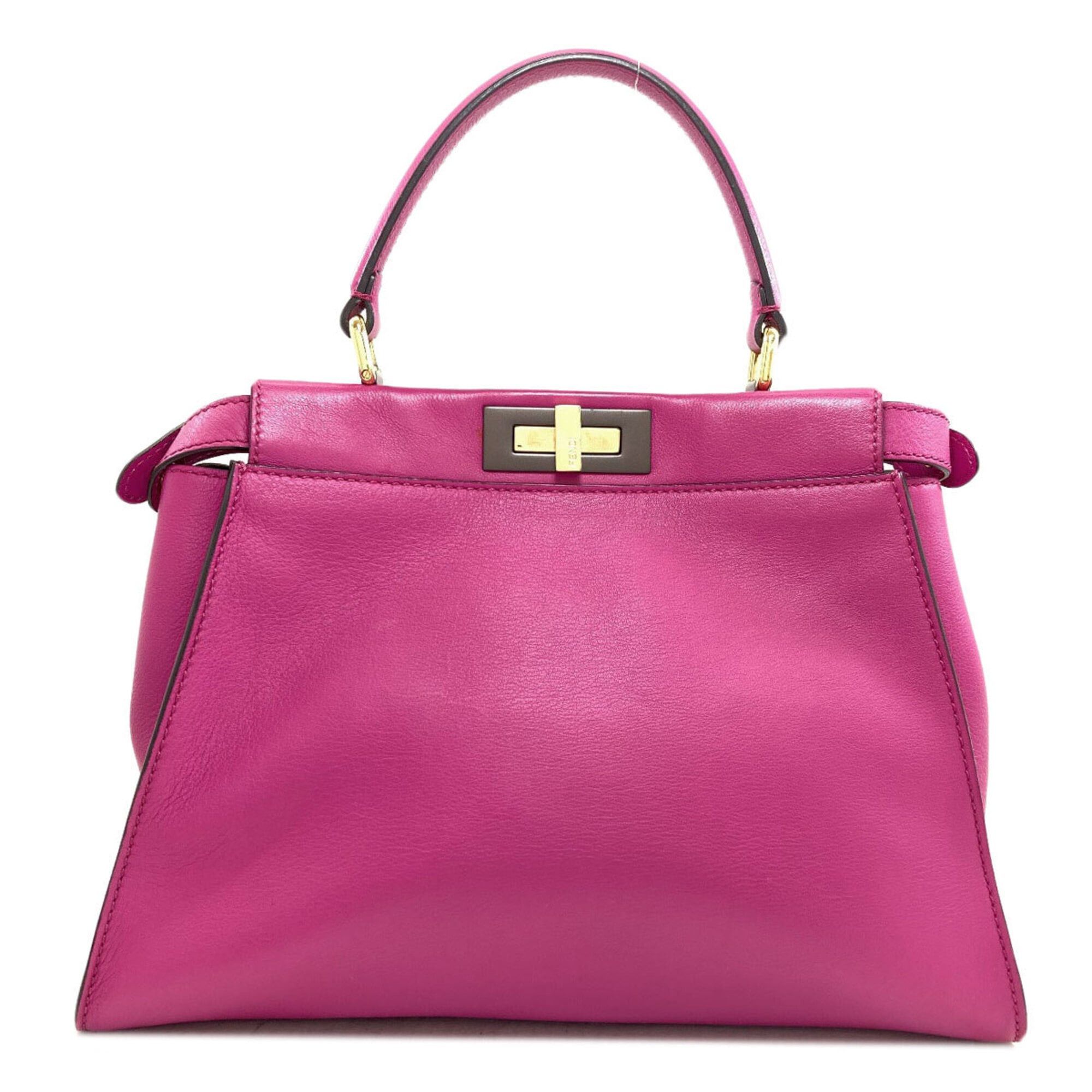 Fendi Fendi Peekaboo 2-Way Handbag, Calfskin, Women's Size ONE SIZE - 2 Thumbnail