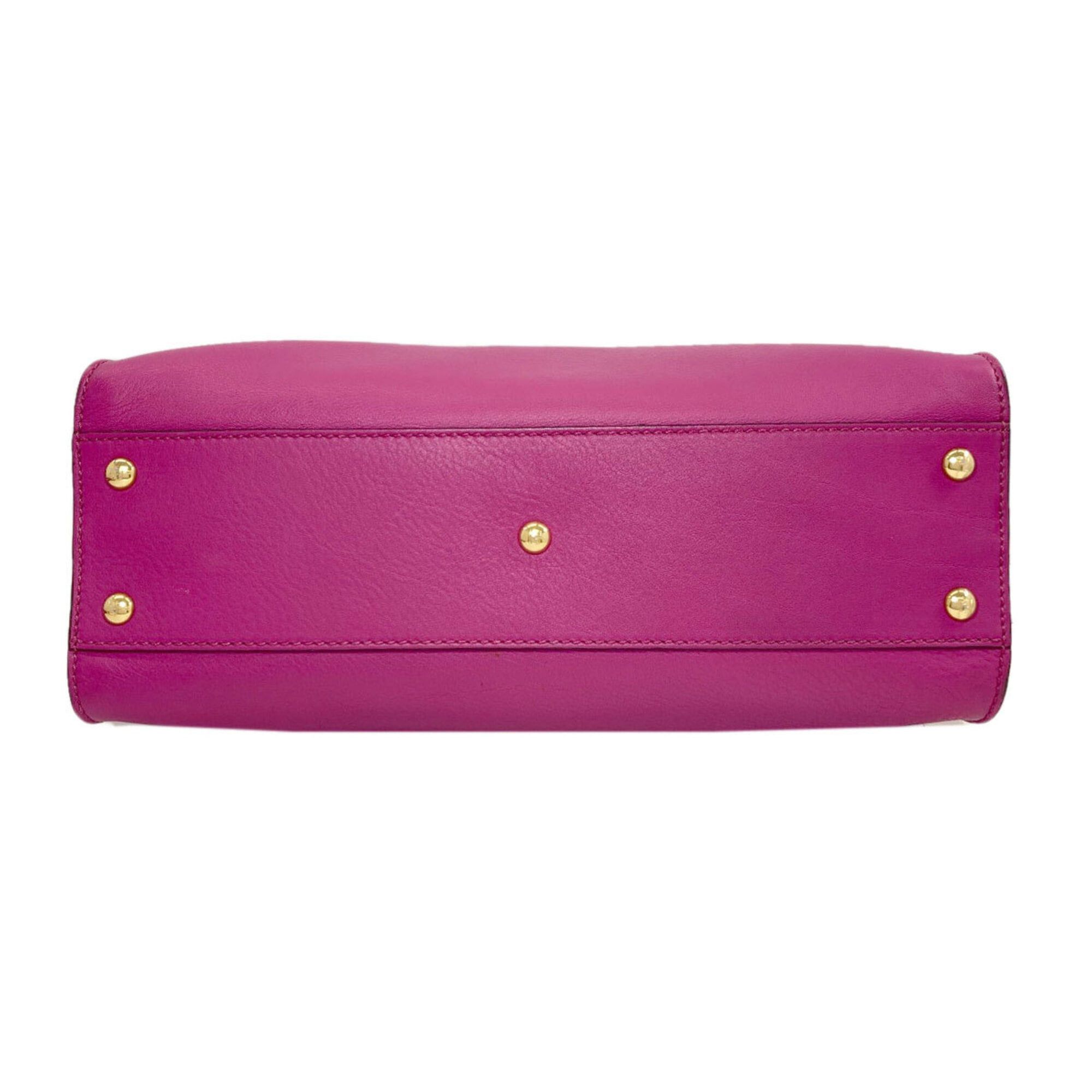 Fendi Fendi Peekaboo 2-Way Handbag, Calfskin, Women's Size ONE SIZE - 4 Thumbnail