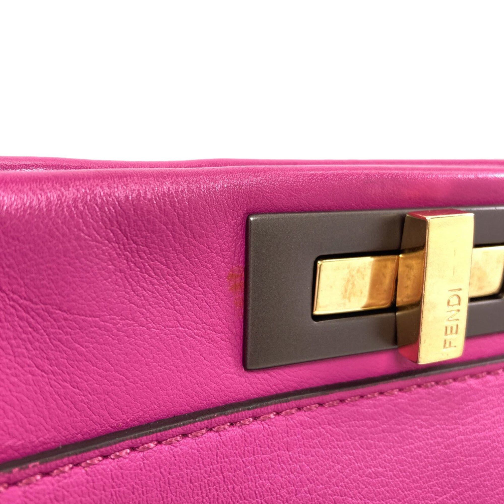 Fendi Fendi Peekaboo 2-Way Handbag, Calfskin, Women's Size ONE SIZE - 16 Thumbnail