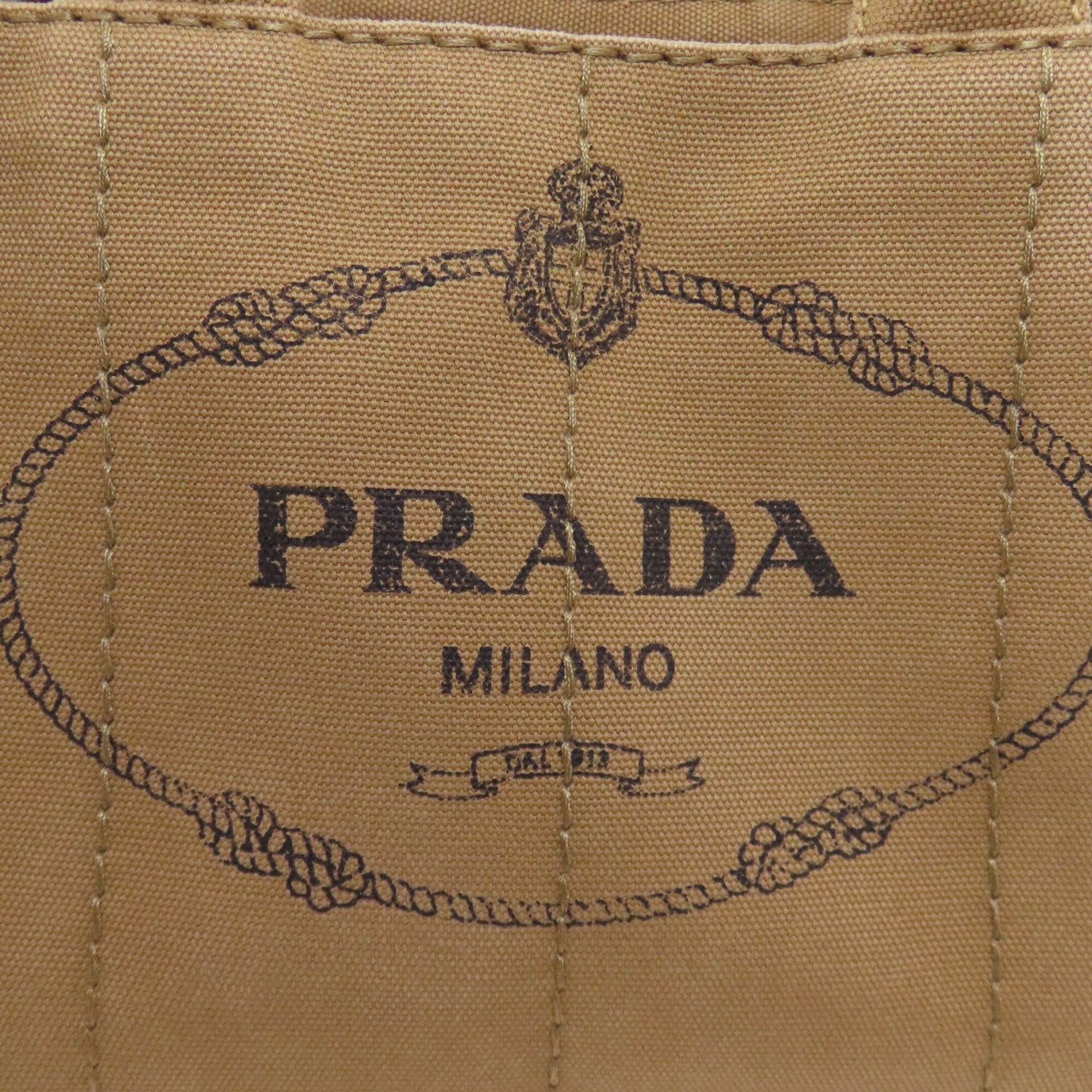 Prada Prada Canapa Mini 2-Way Handbag, Canvas, Women's Size ONE SIZE - 10 Thumbnail