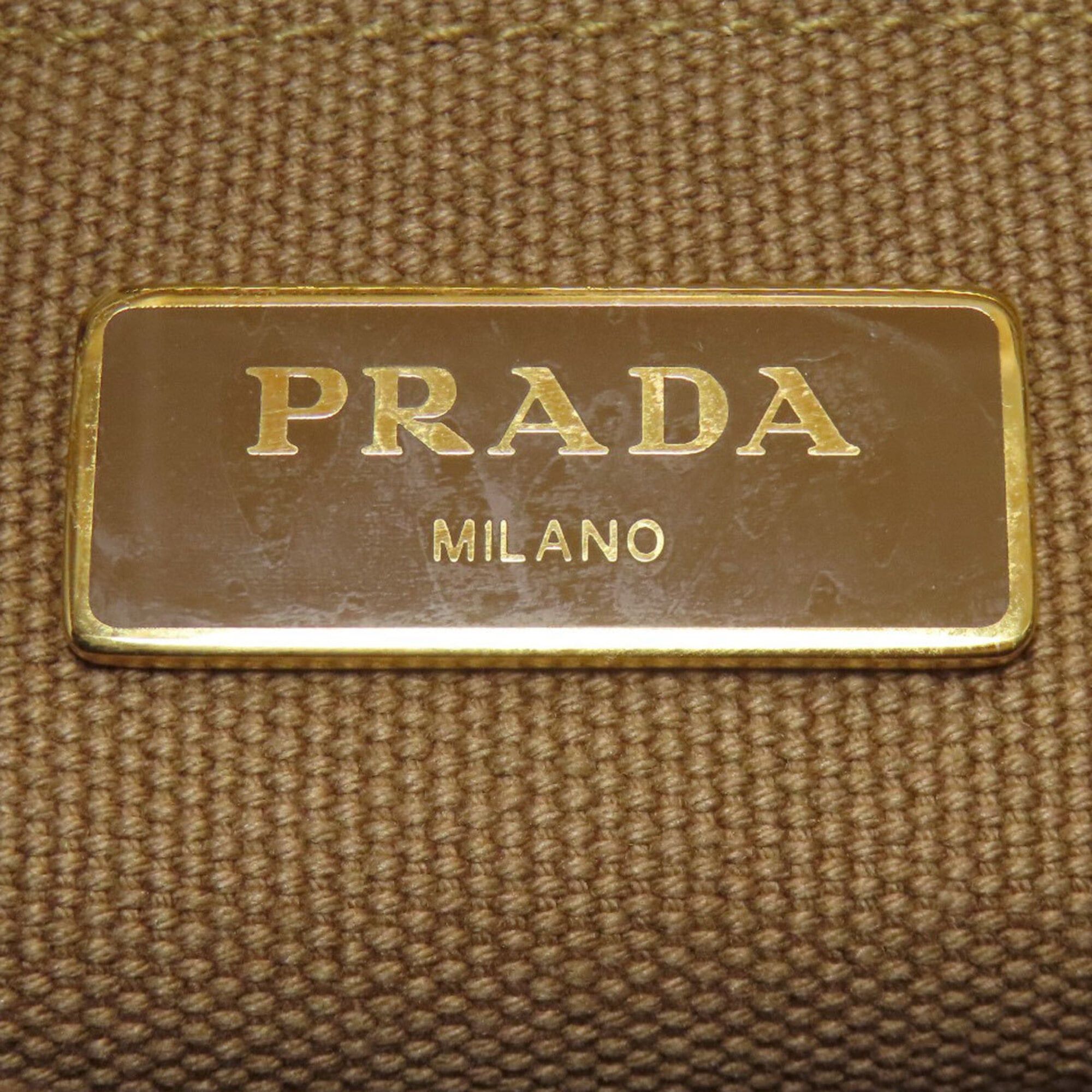 Prada Prada Canapa Mini 2-Way Handbag, Canvas, Women's Size ONE SIZE - 6 Thumbnail