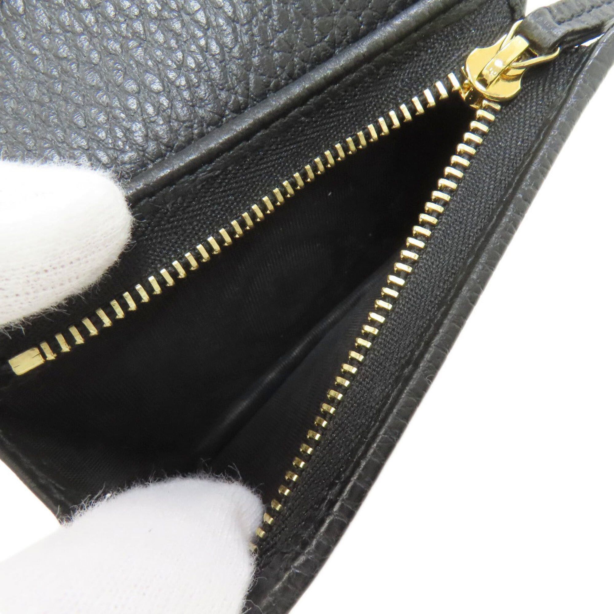 Gucci Gucci 456126 GG Marmont Double G Bi-fold Wallet, Leather, Women's Size ONE SIZE - 7 Thumbnail
