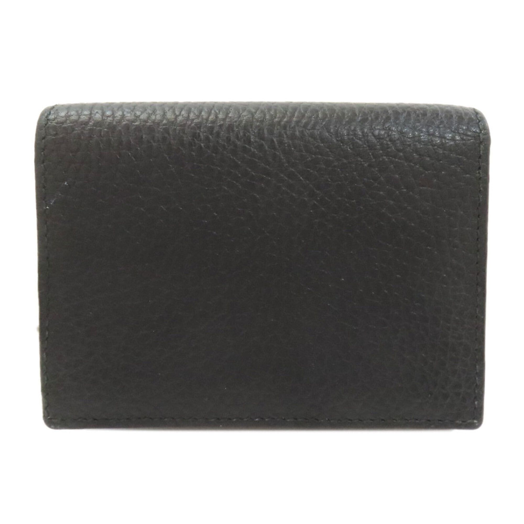 Gucci Gucci 456126 GG Marmont Double G Bi-fold Wallet, Leather, Women's Size ONE SIZE - 2 Thumbnail