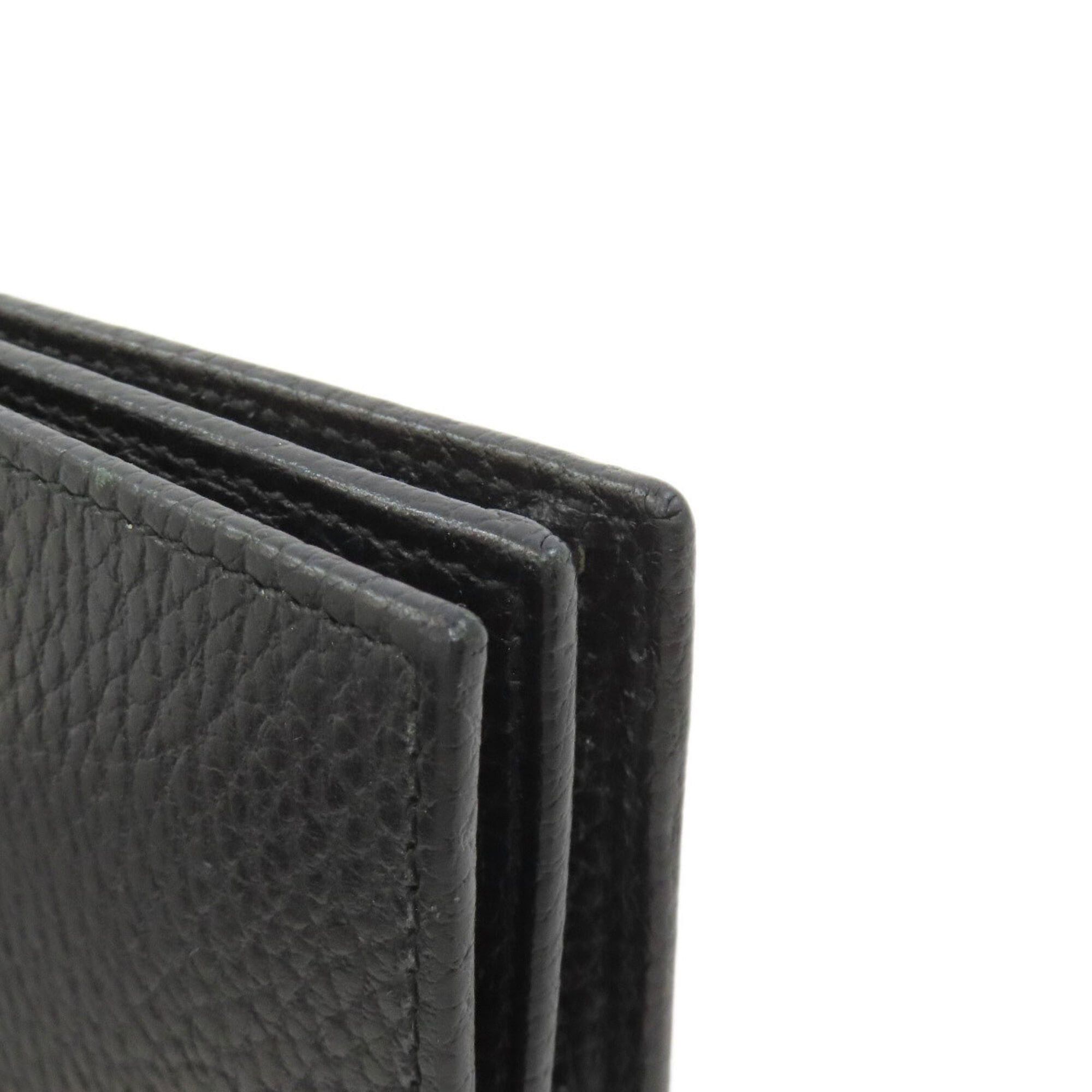 Gucci Gucci 456126 GG Marmont Double G Bi-fold Wallet, Leather, Women's Size ONE SIZE - 15 Thumbnail