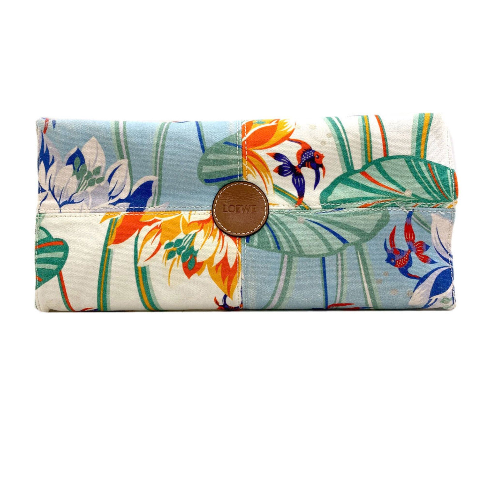 Loewe Loewe Paula's Ibiza Cushion Tote Bag, Canvas/Leather, Women's Size ONE SIZE - 4 Thumbnail