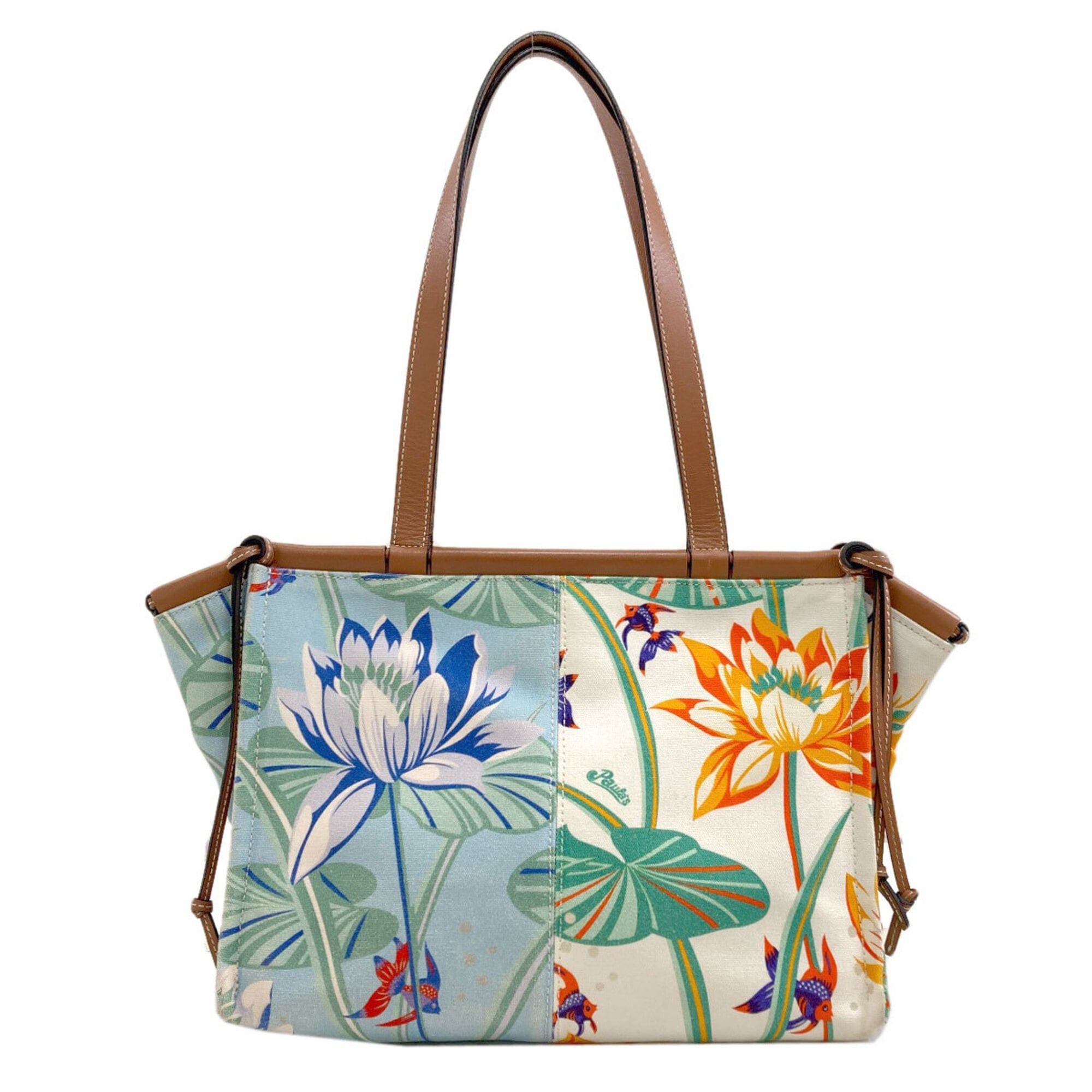 Loewe Loewe Paula's Ibiza Cushion Tote Bag, Canvas/Leather, Women's Size ONE SIZE - 2 Thumbnail
