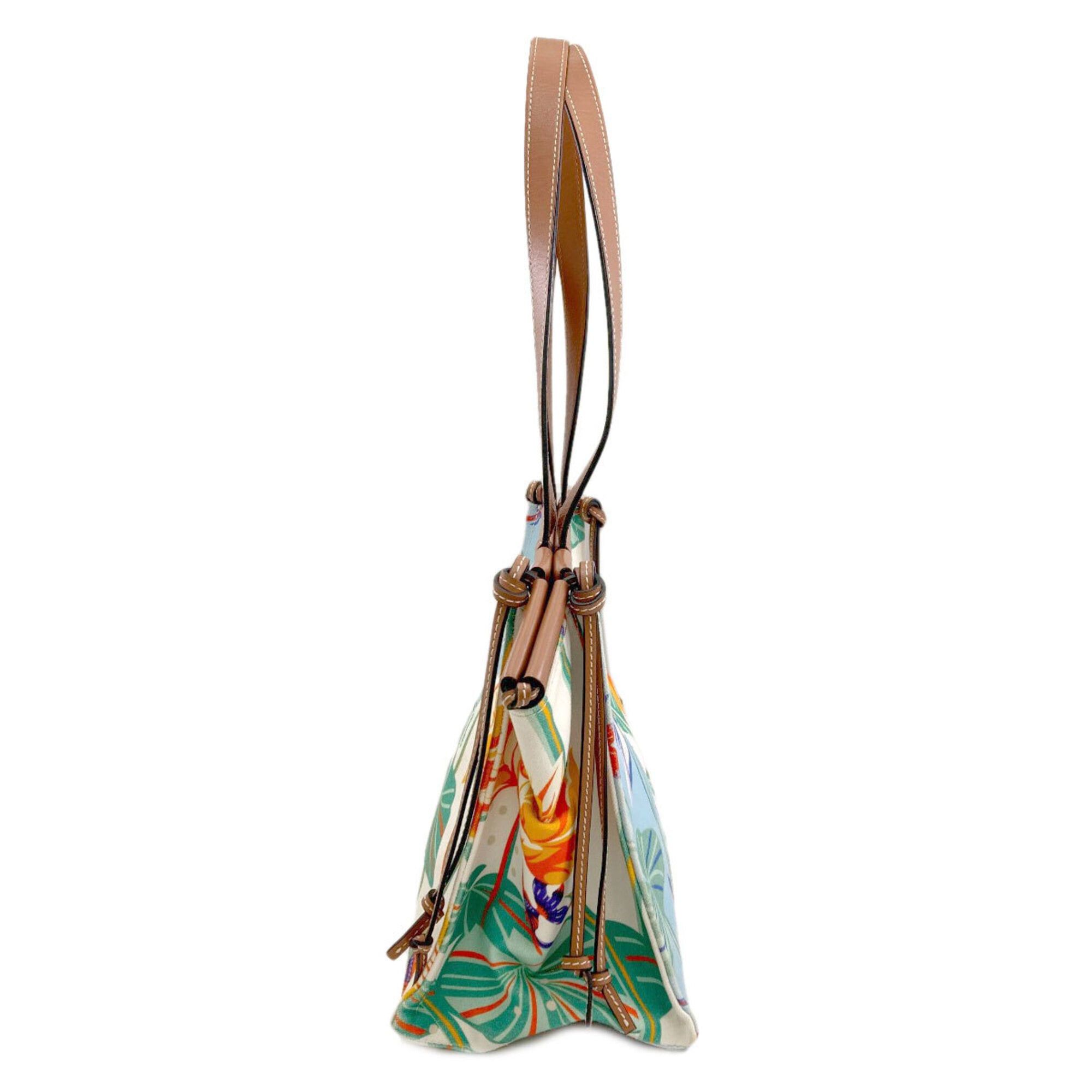 Loewe Loewe Paula's Ibiza Cushion Tote Bag, Canvas/Leather, Women's Size ONE SIZE - 3 Thumbnail