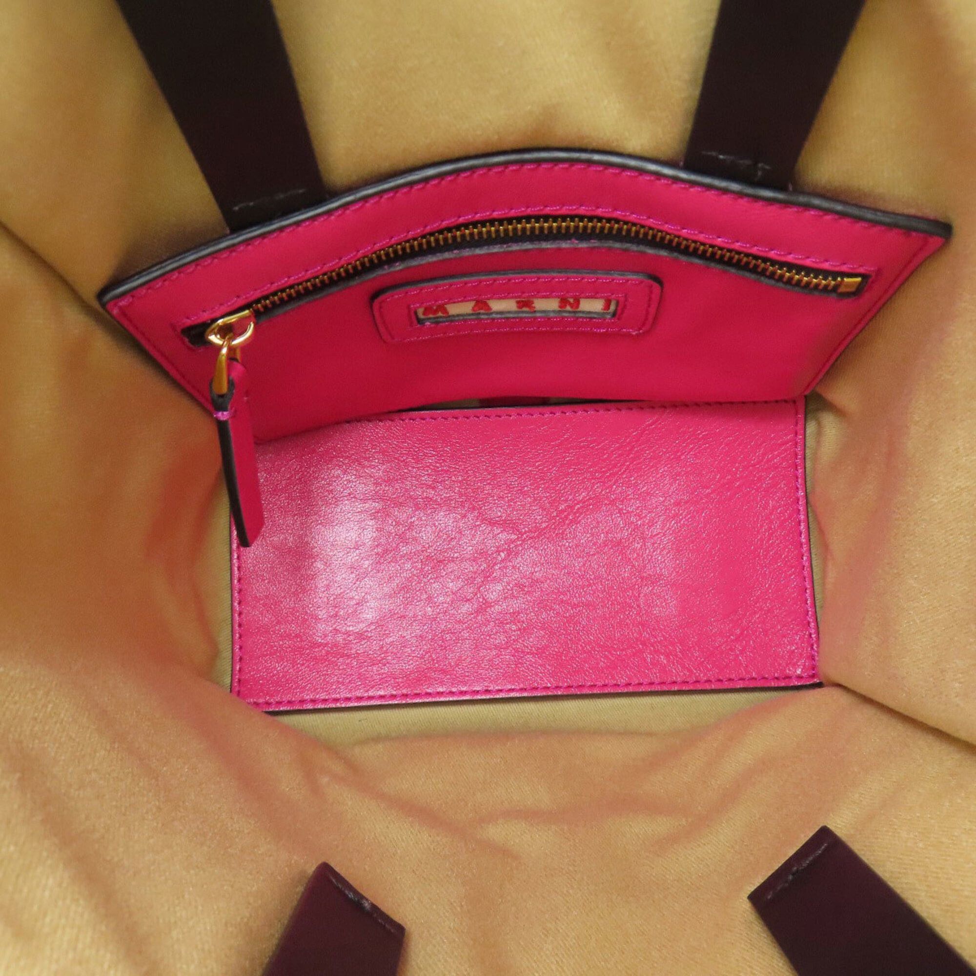 Marni Marni Museo Lip Pattern 2-Way Leather Handbag for Women Size ONE SIZE - 5 Thumbnail