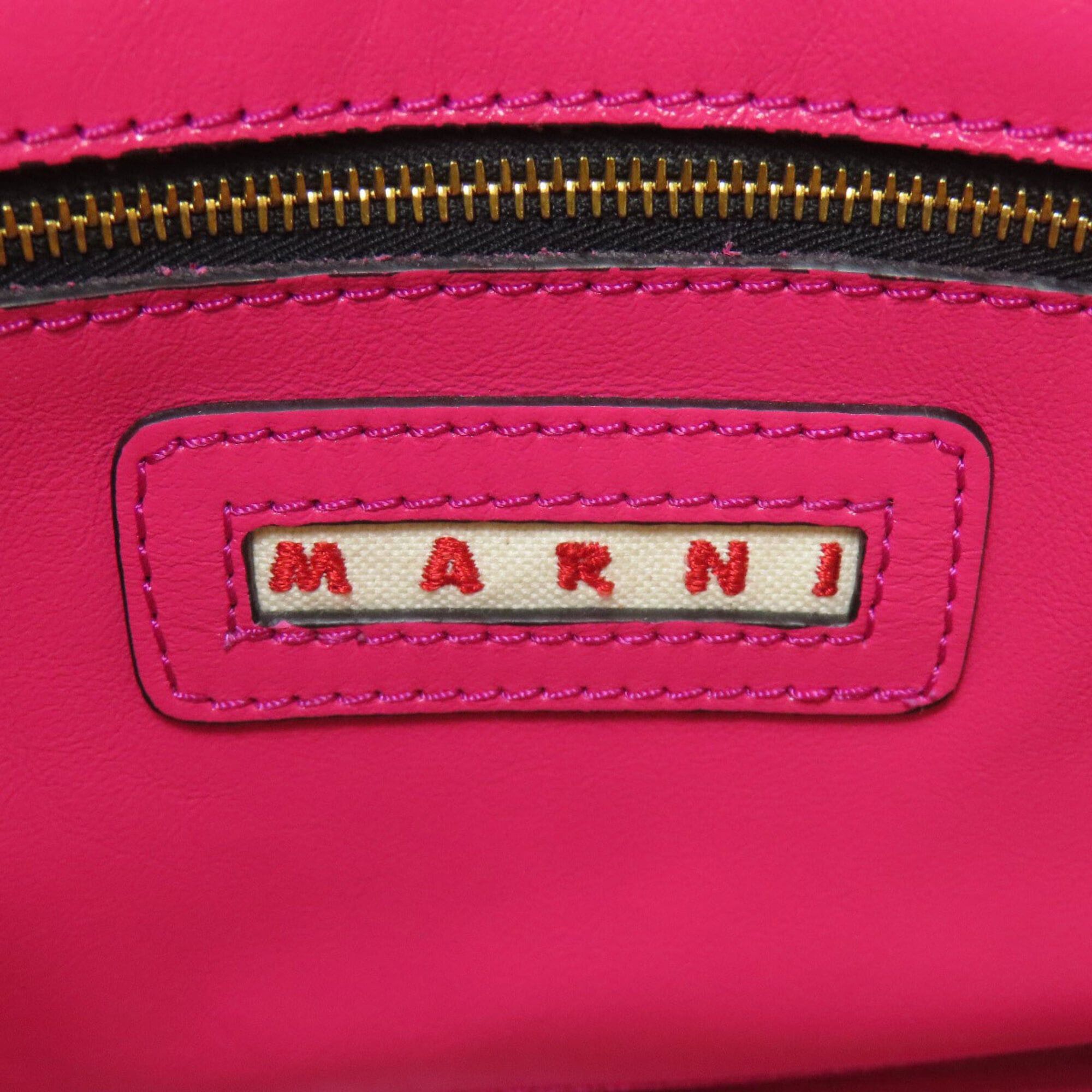 Marni Marni Museo Lip Pattern 2-Way Leather Handbag for Women Size ONE SIZE - 6 Thumbnail