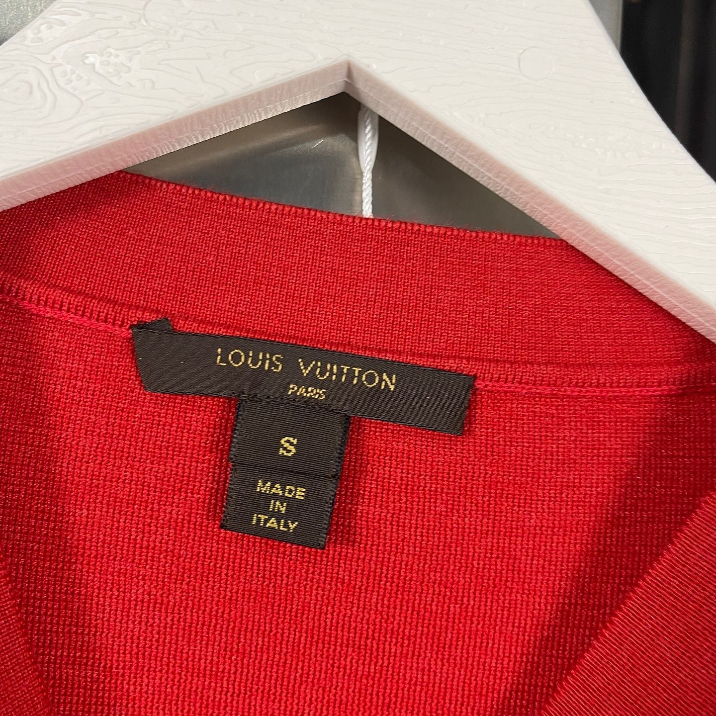 Louis Vuitton Louis Vuitton Red Knit Top With Logo Buttons Size S Size S / US 4 / IT 40 - 3 Thumbnail