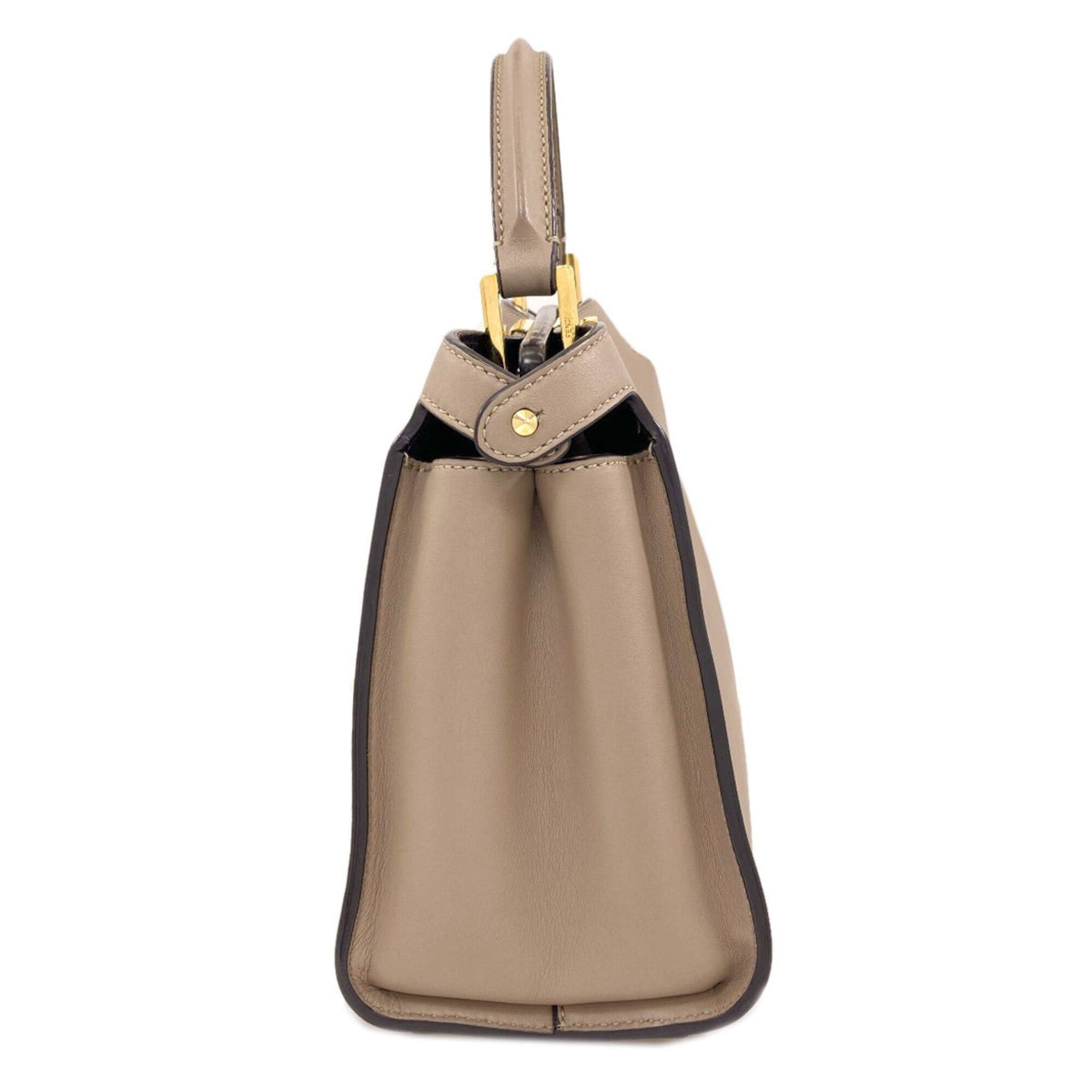Fendi Fendi Peekaboo Essentially 2-Way Handbag, Calfskin, Women's Size ONE SIZE - 3 Thumbnail