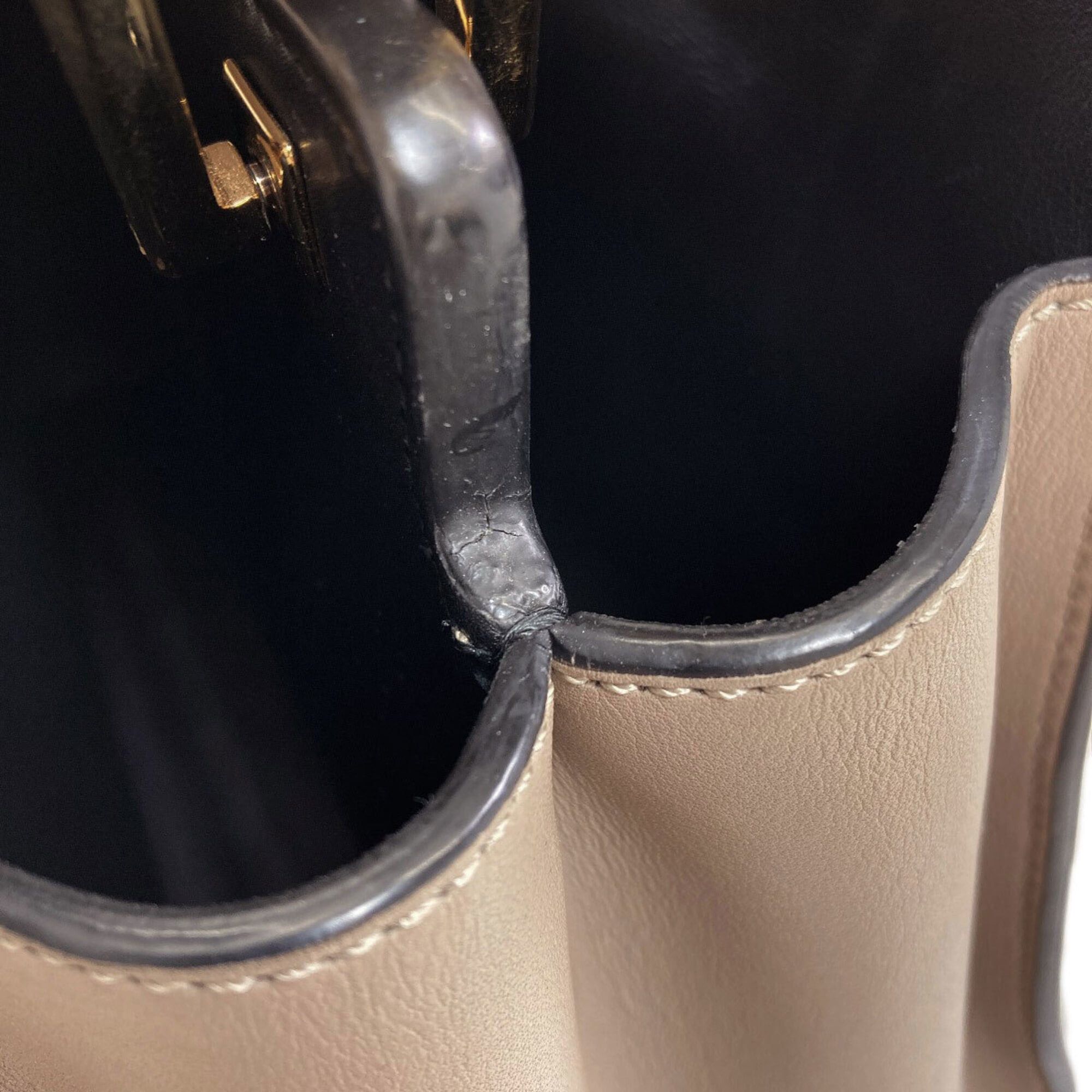 Fendi Fendi Peekaboo Essentially 2-Way Handbag, Calfskin, Women's Size ONE SIZE - 12 Thumbnail