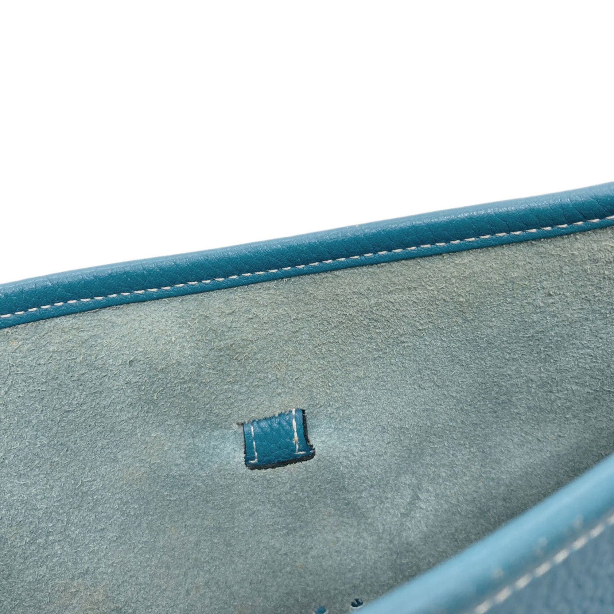 Hermes Hermes Evelyne 3 PM Blue Jean Shoulder Bag with Silver Hardware, Taurillon Leather, Women's Size ONE SIZE - 8 Thumbnail