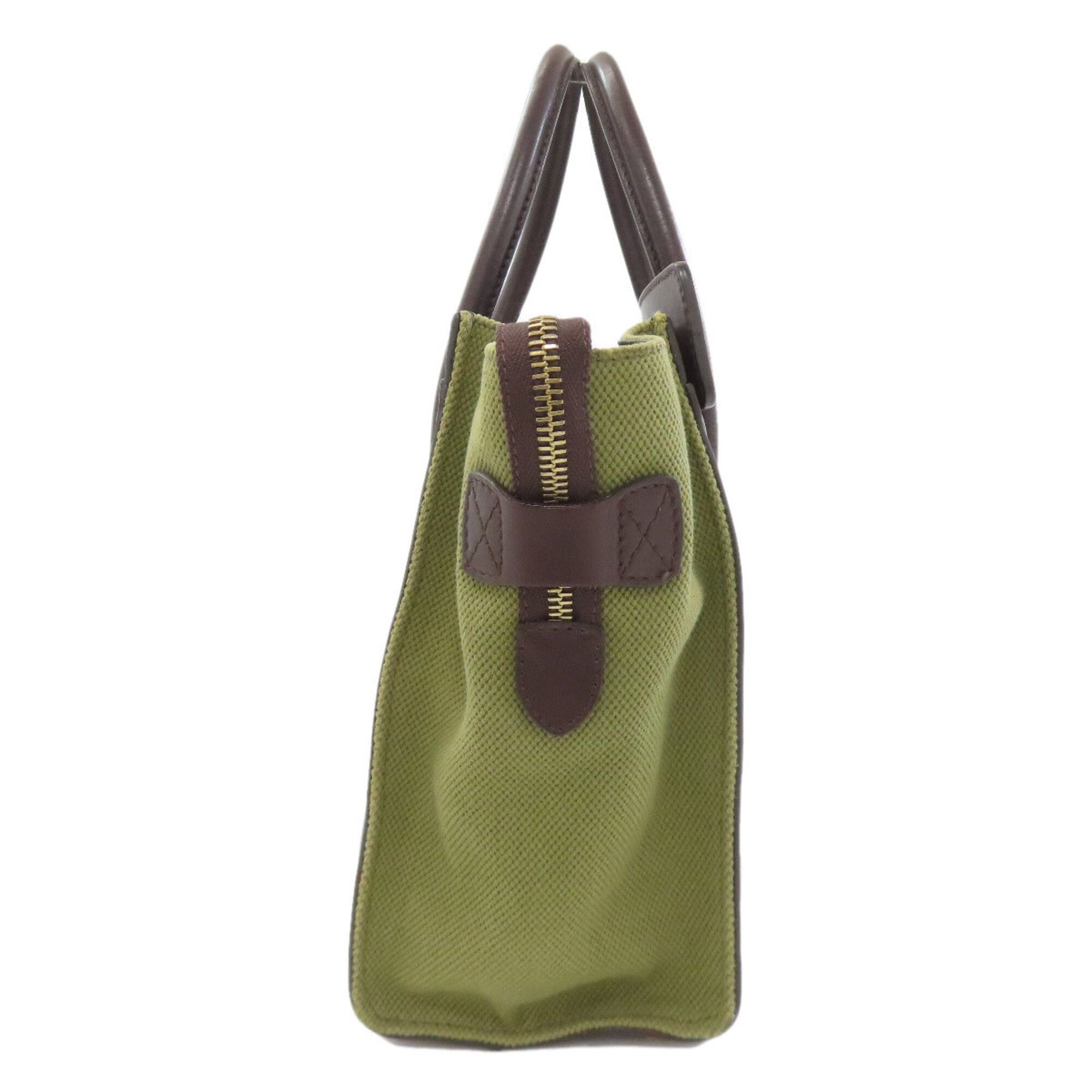 Celine Celine Luggage Micro Handbag, Canvas/Leather, Women's Size ONE SIZE - 3 Thumbnail
