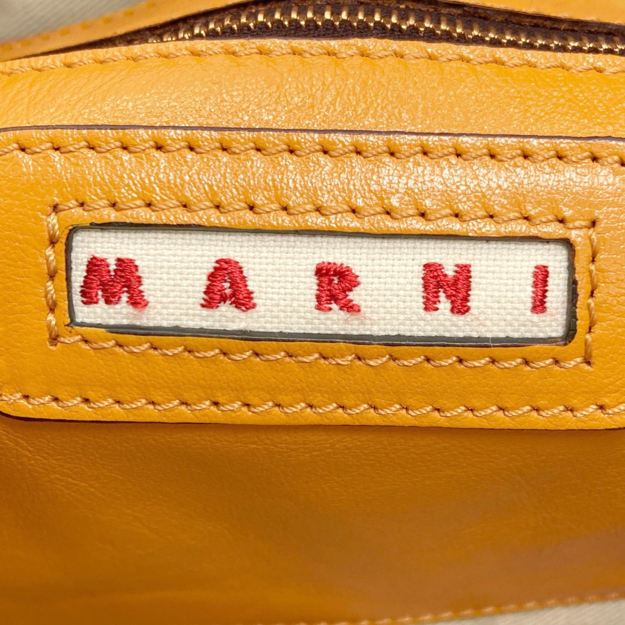 Marni Marni 2-way handbag, leather/shearling, women's Size ONE SIZE - 6 Thumbnail