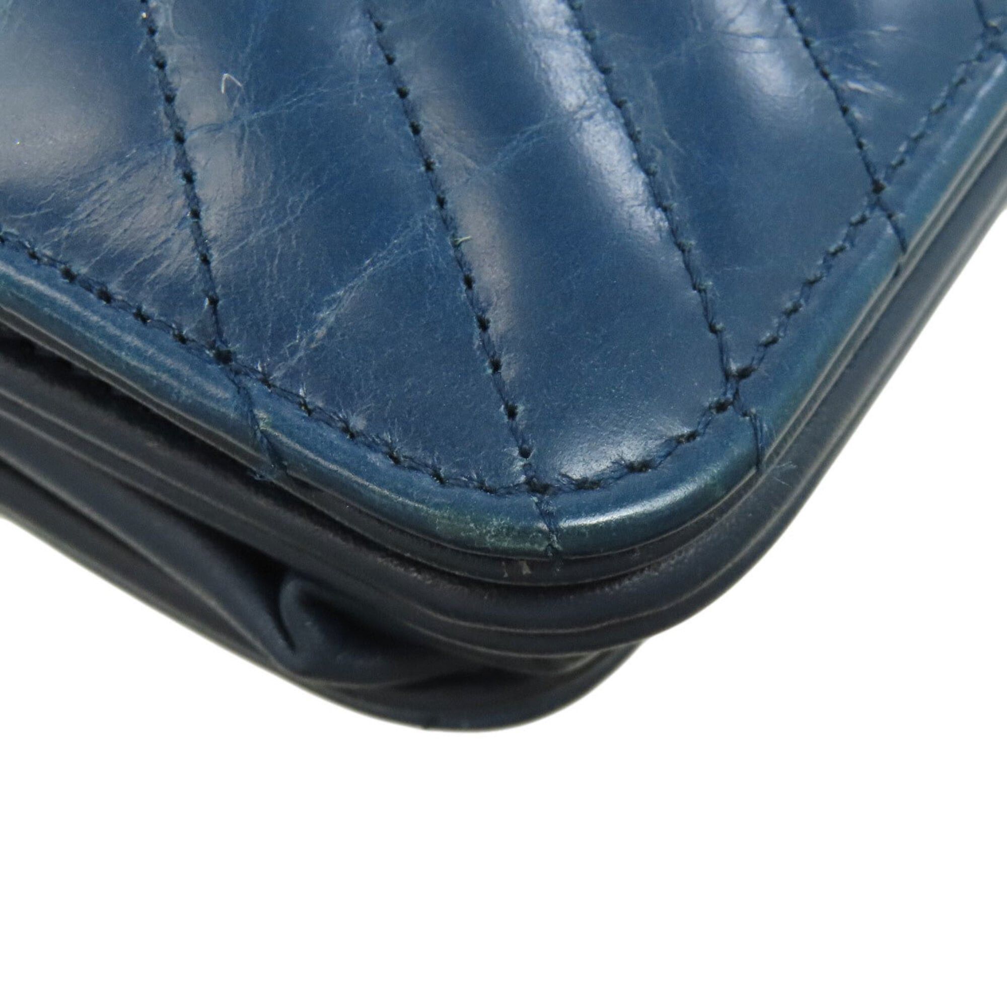 Chanel Chanel Coco Mark Matelassé Long Wallet with Silver Hardware, Lambskin, Women's Size ONE SIZE - 24 Thumbnail