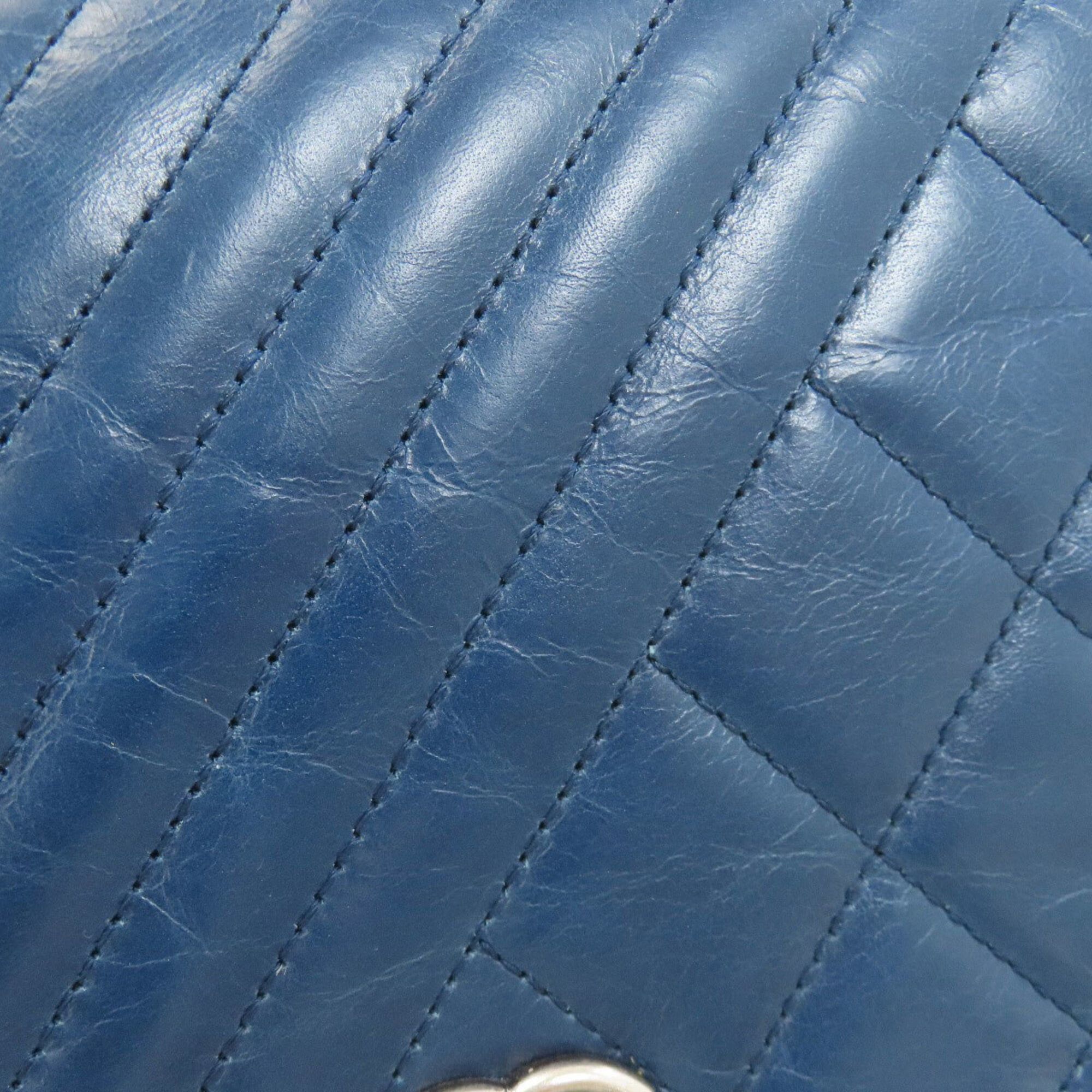 Chanel Chanel Coco Mark Matelassé Long Wallet with Silver Hardware, Lambskin, Women's Size ONE SIZE - 18 Thumbnail