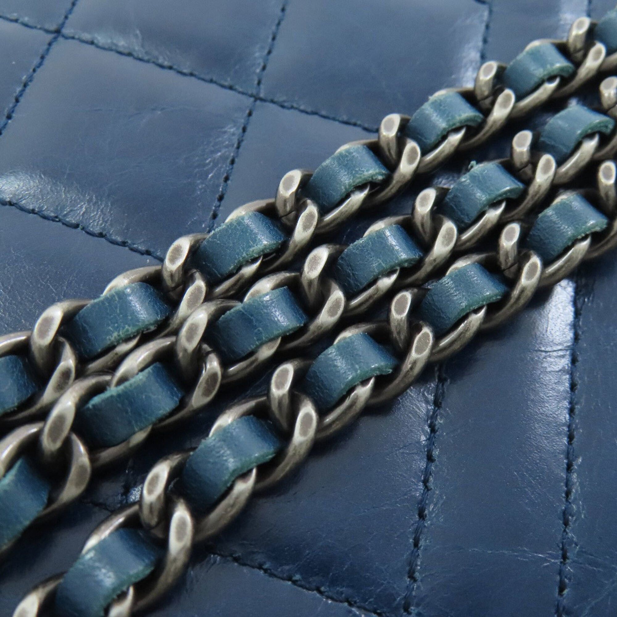 Chanel Chanel Coco Mark Matelassé Long Wallet with Silver Hardware, Lambskin, Women's Size ONE SIZE - 22 Thumbnail