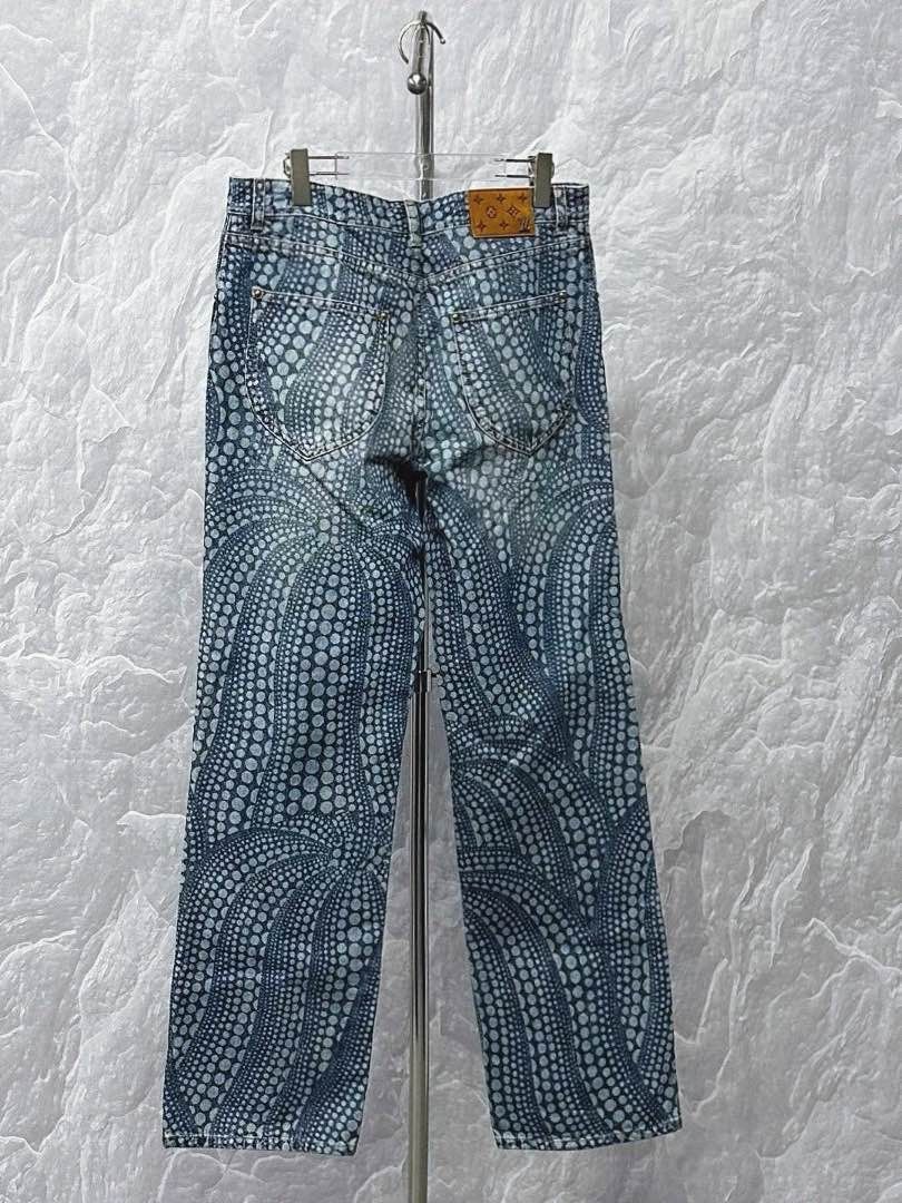 Louis Vuitton Louis Vuitton x Yayoi Kusama Pumpkin Denim Jeans Size 34 Size US 34 / EU 50 - 2 Thumbnail
