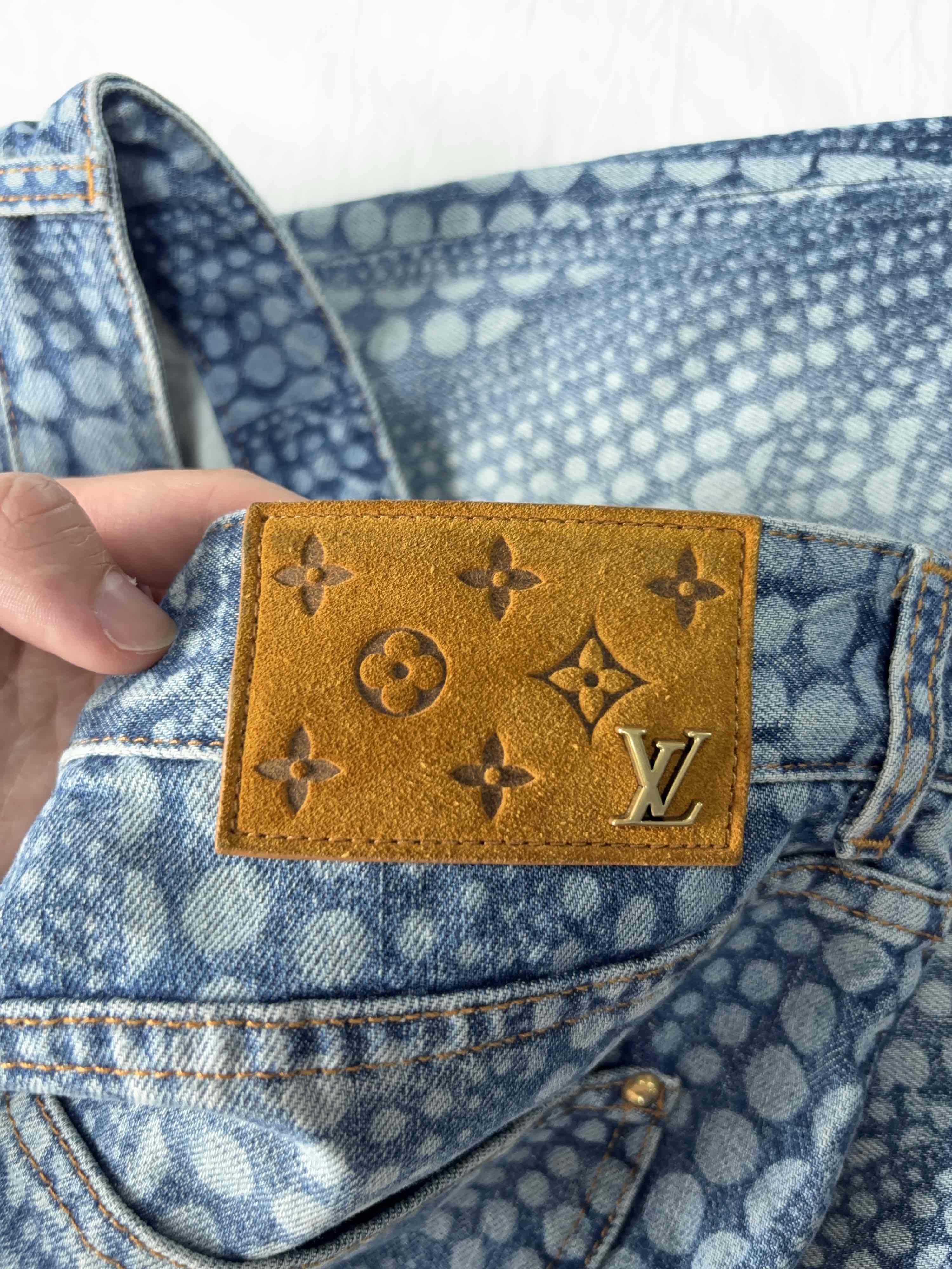 Louis Vuitton Louis Vuitton x Yayoi Kusama Pumpkin Denim Jeans Size 34 Size US 34 / EU 50 - 6 Thumbnail