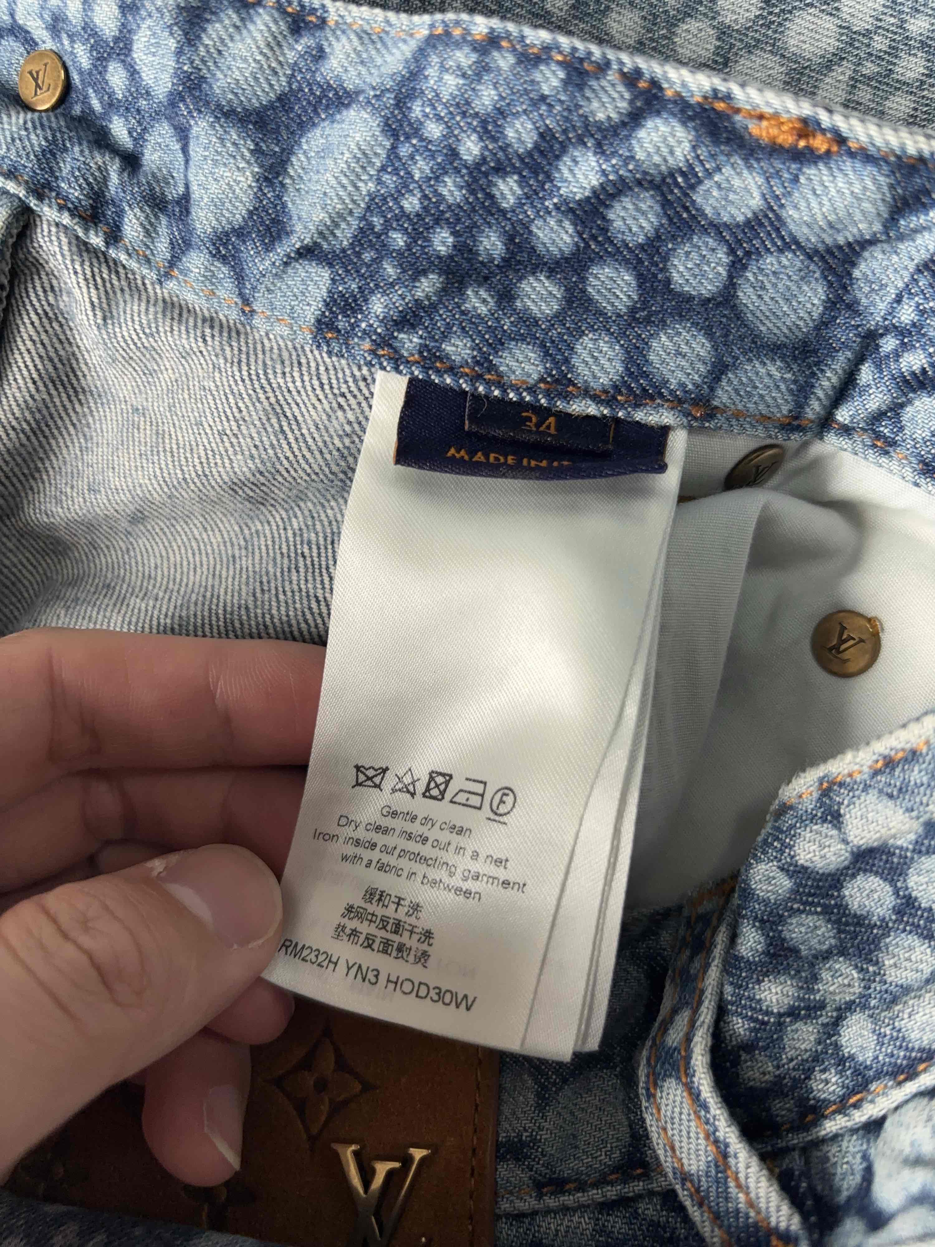 Louis Vuitton Louis Vuitton x Yayoi Kusama Pumpkin Denim Jeans Size 34 Size US 34 / EU 50 - 4 Thumbnail