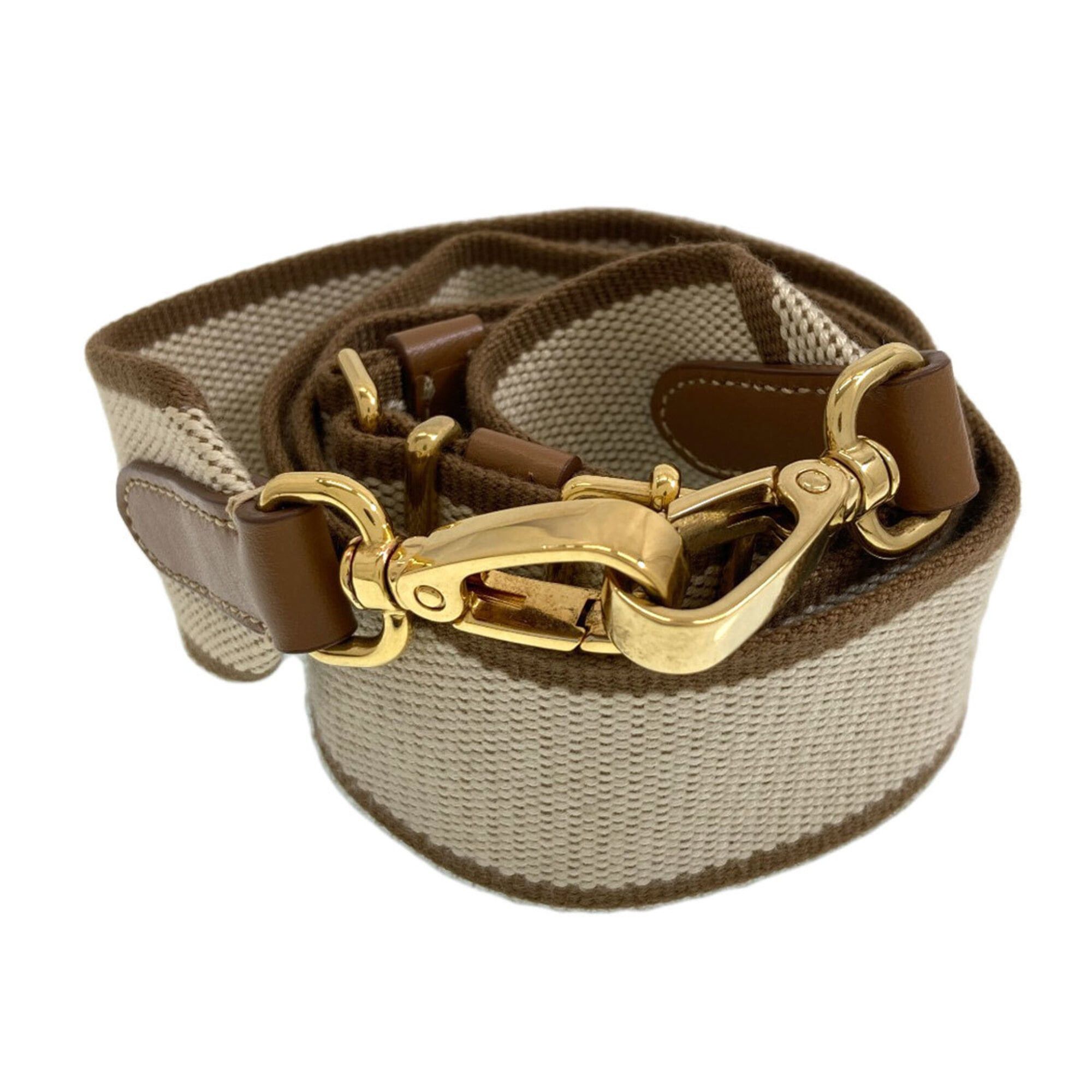 Miu Miu Miu Miu Miu Logo Motif 2-Way Handbag, Canvas, Women's Size ONE SIZE - 8 Thumbnail