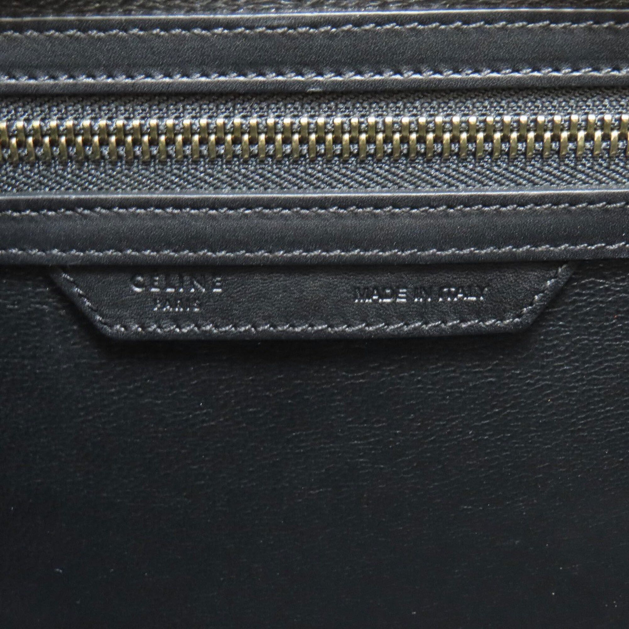 Celine Celine Luggage Micro Handbag, Leather/Canvas, Women's Size ONE SIZE - 6 Thumbnail