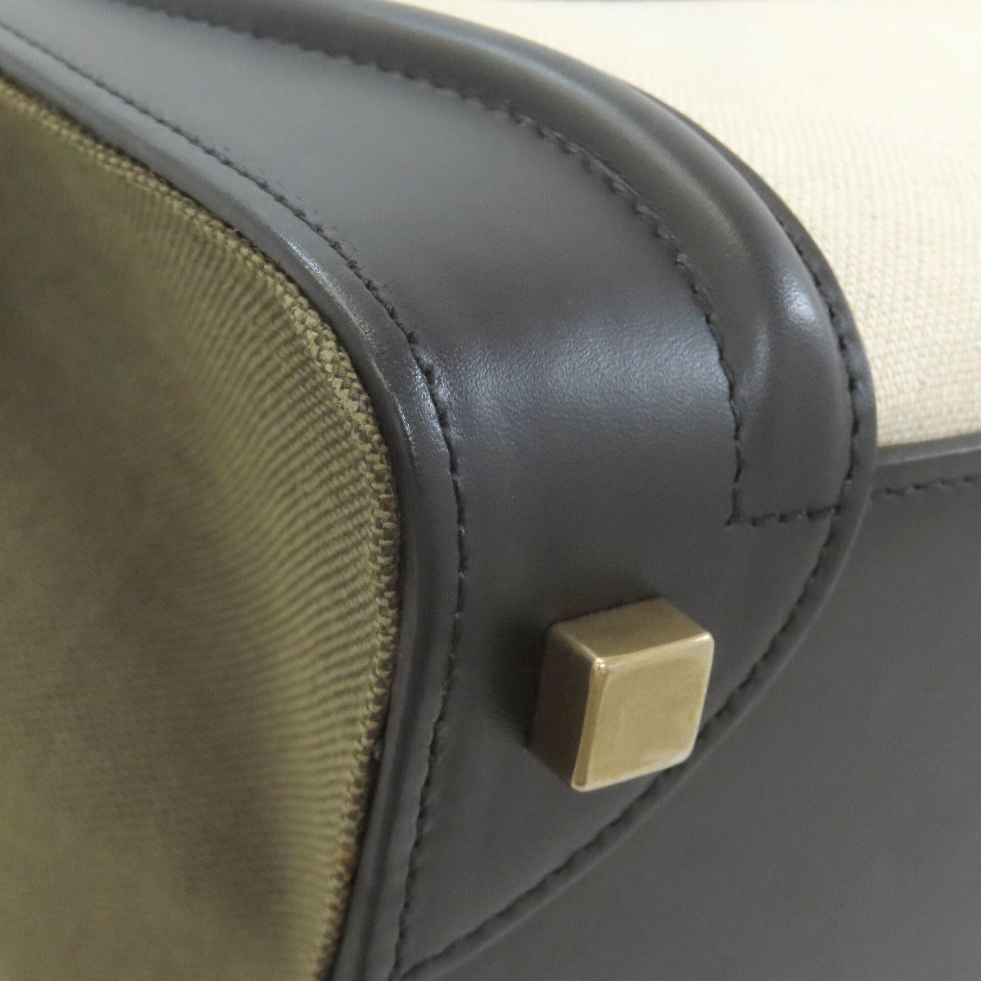 Celine Celine Luggage Micro Handbag, Leather/Canvas, Women's Size ONE SIZE - 18 Thumbnail