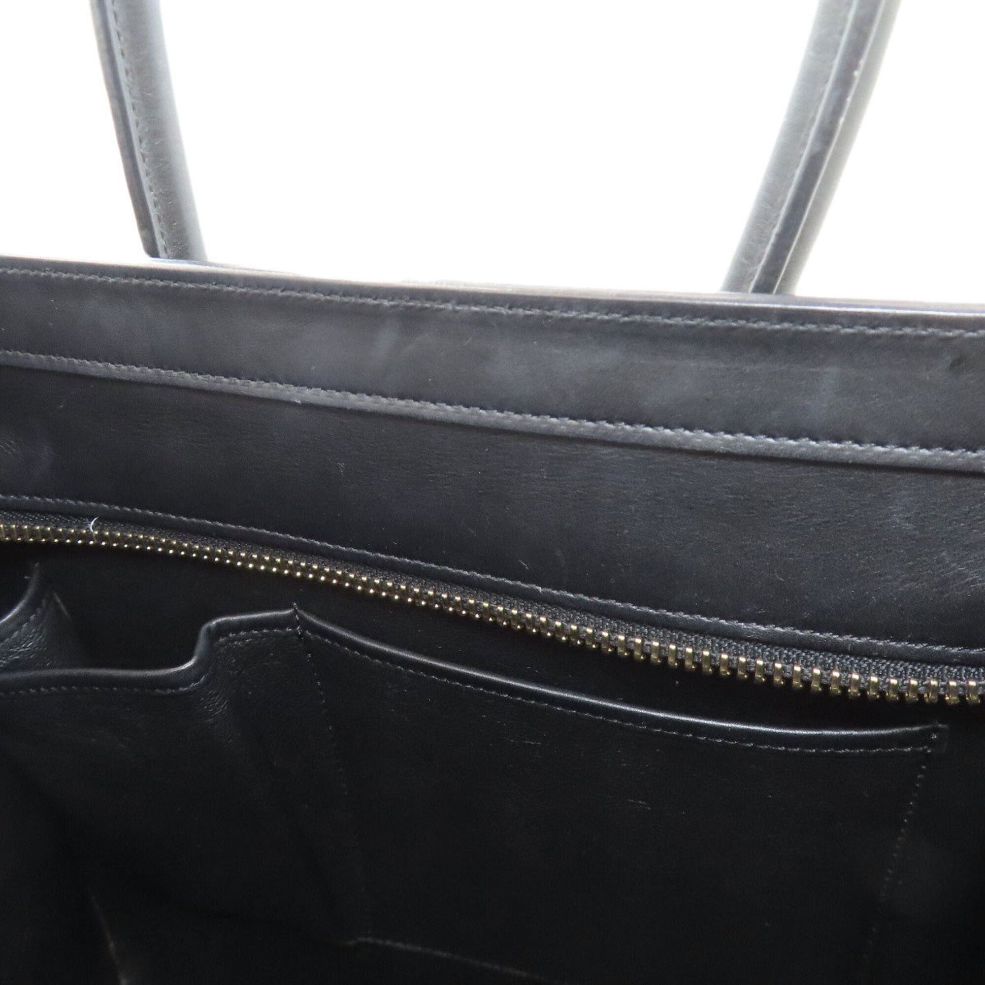 Celine Celine Luggage Micro Handbag, Leather/Canvas, Women's Size ONE SIZE - 10 Thumbnail