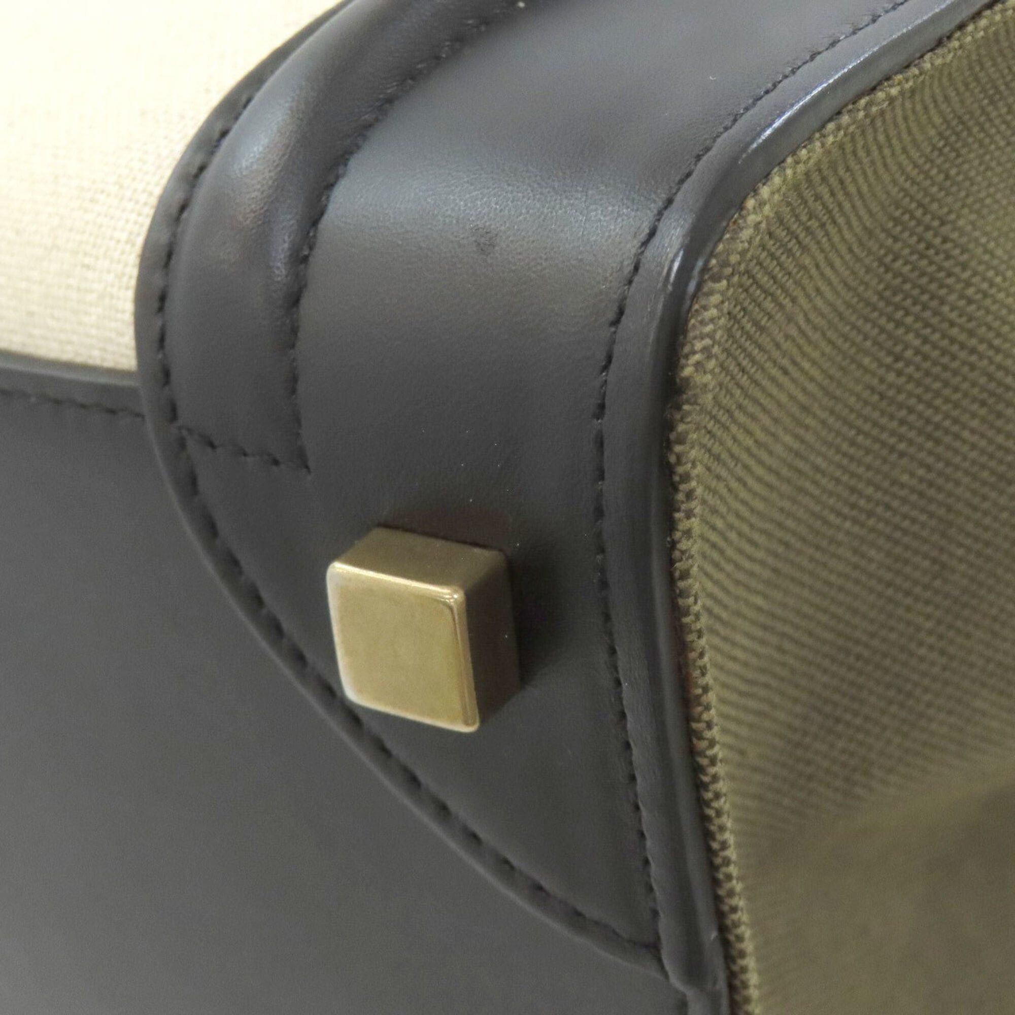 Celine Celine Luggage Micro Handbag, Leather/Canvas, Women's Size ONE SIZE - 19 Thumbnail