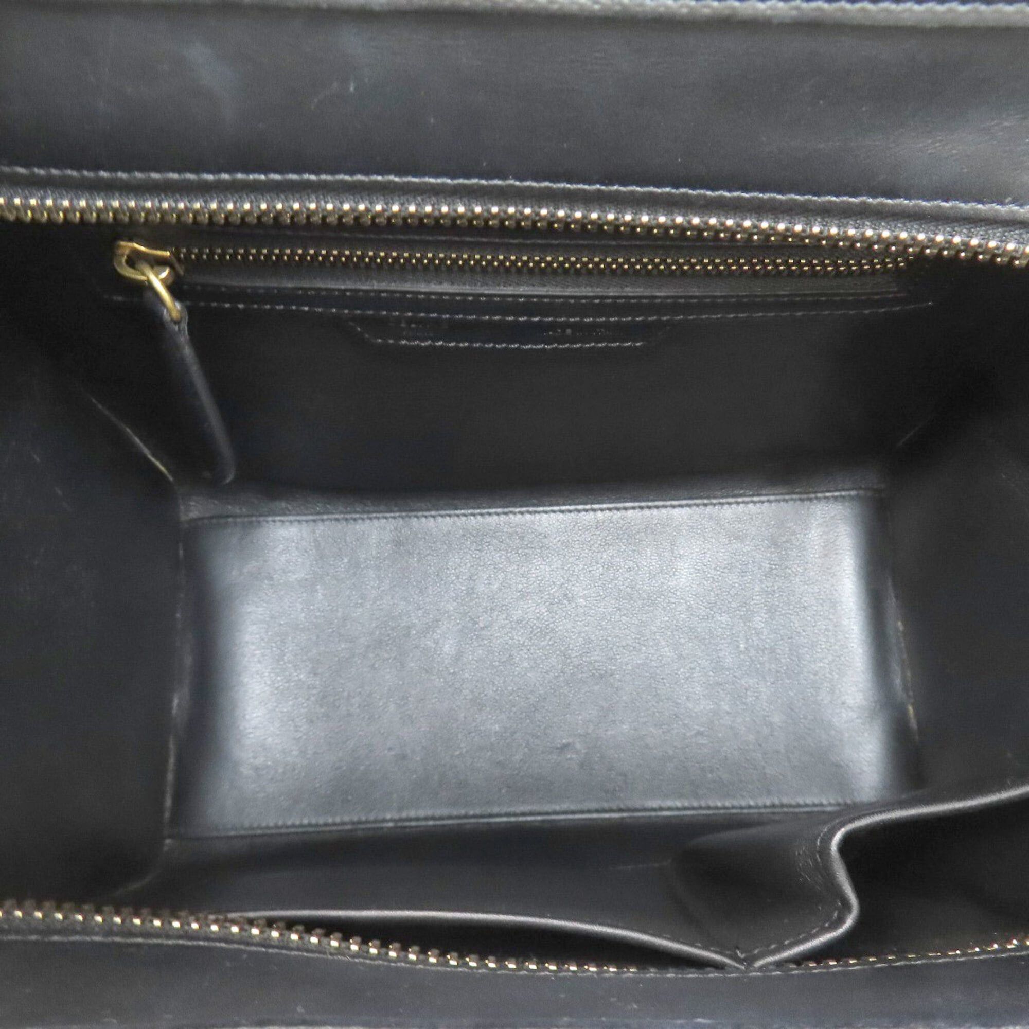 Celine Celine Luggage Micro Handbag, Leather/Canvas, Women's Size ONE SIZE - 5 Thumbnail