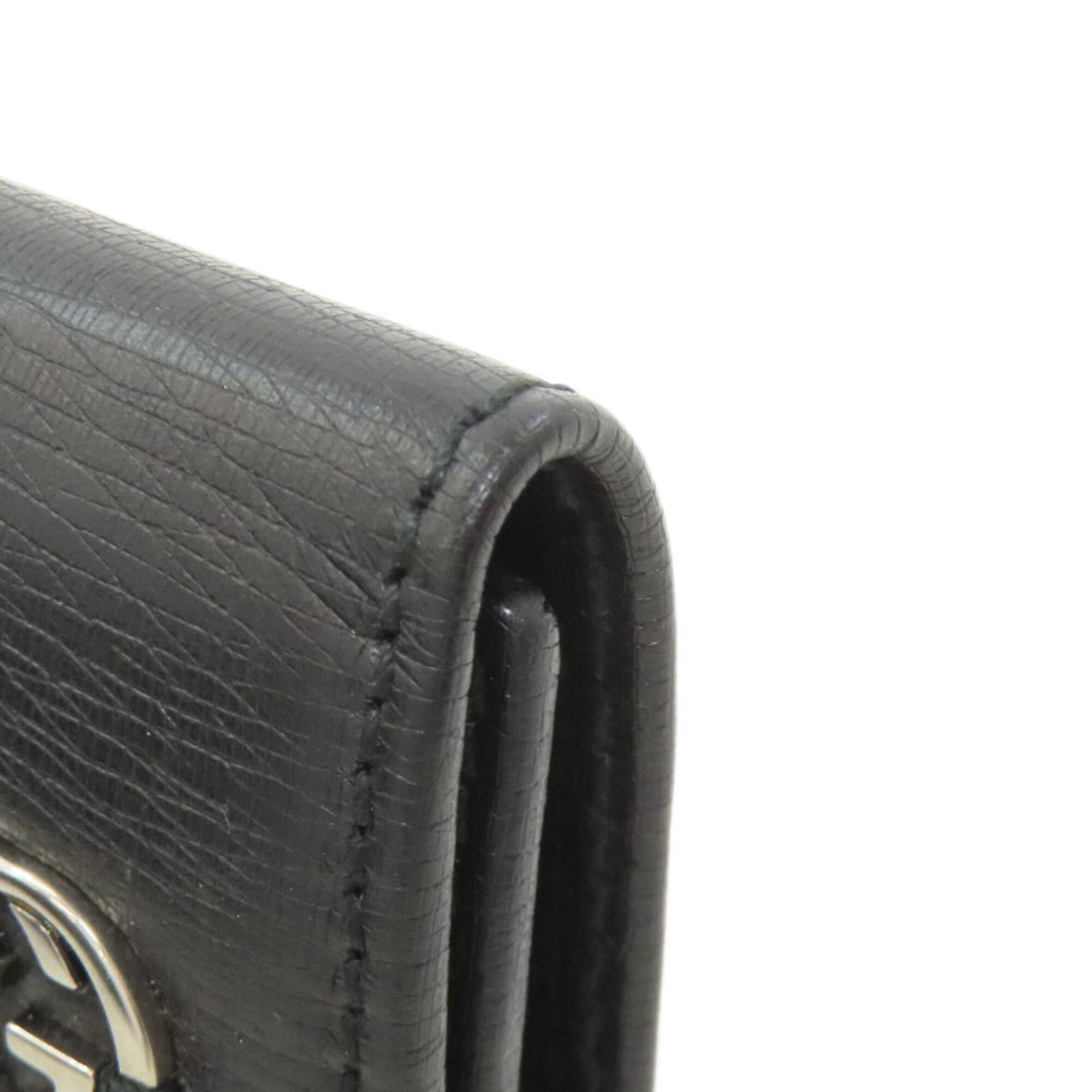 Gucci Gucci 256337 Interlocking G Key Case, Leather, Women's Size ONE SIZE - 14 Thumbnail