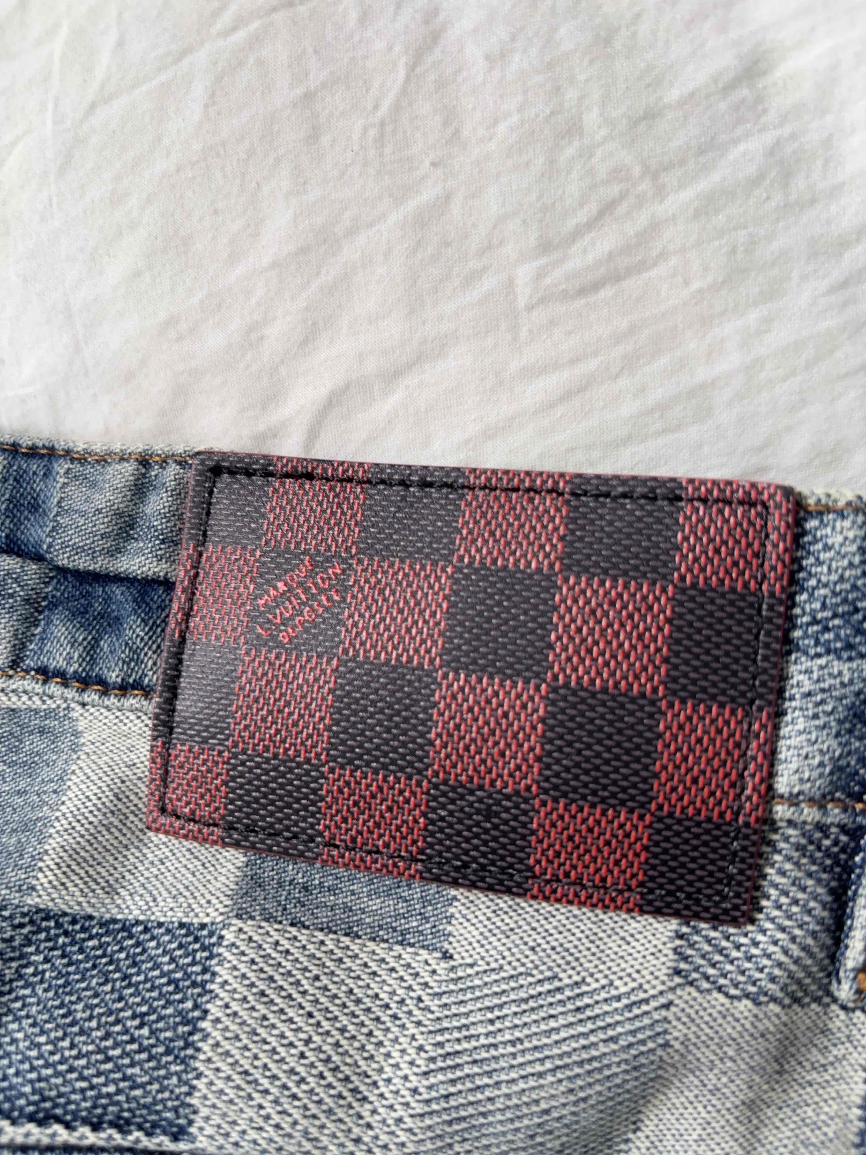 Louis Vuitton Louis Vuitton Pixel Damier Denim Jeans Size 32 Size US 32 / EU 48 - 7 Thumbnail
