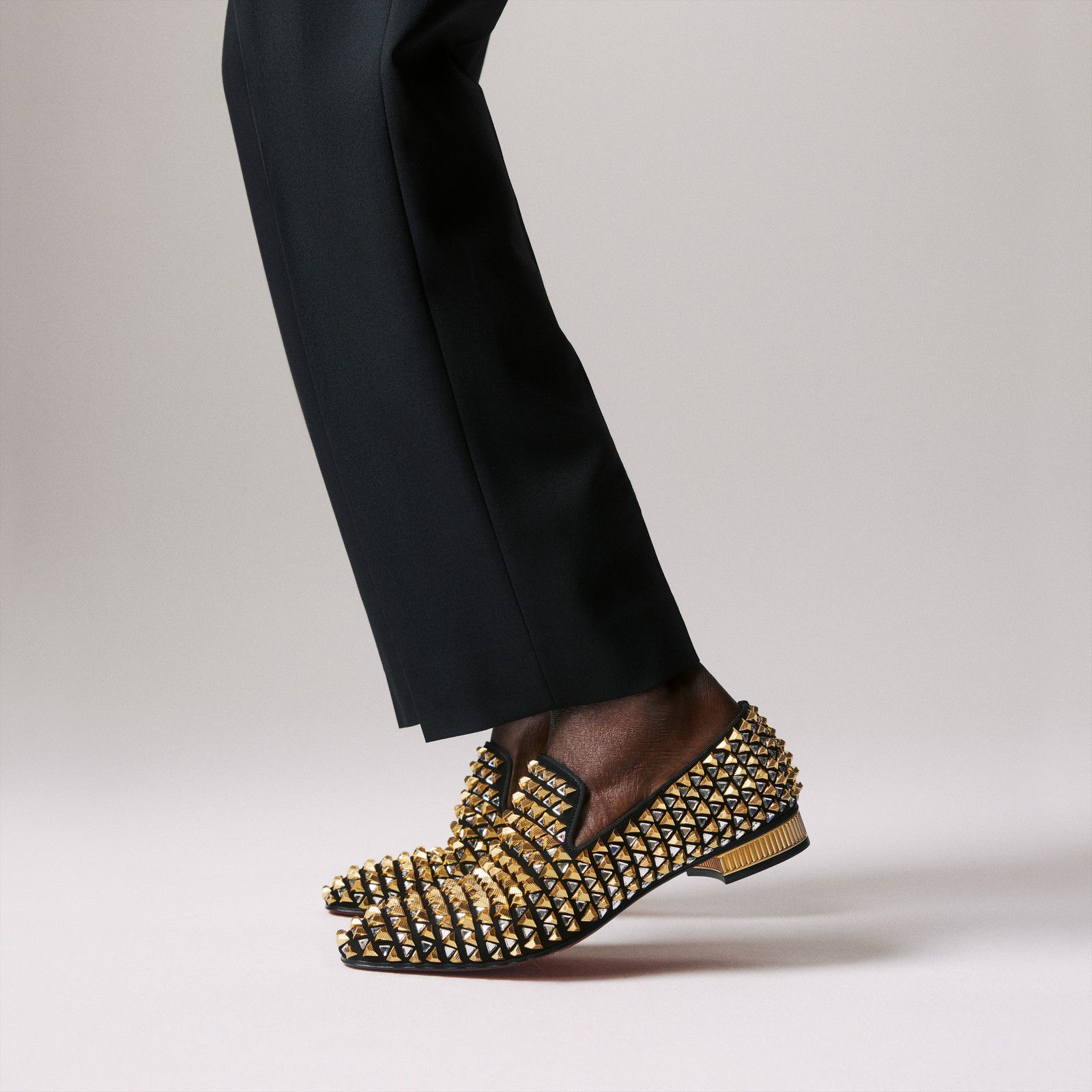 Christian Louboutin croconaki black/gold Size US 7 / EU 40 - 2 Thumbnail