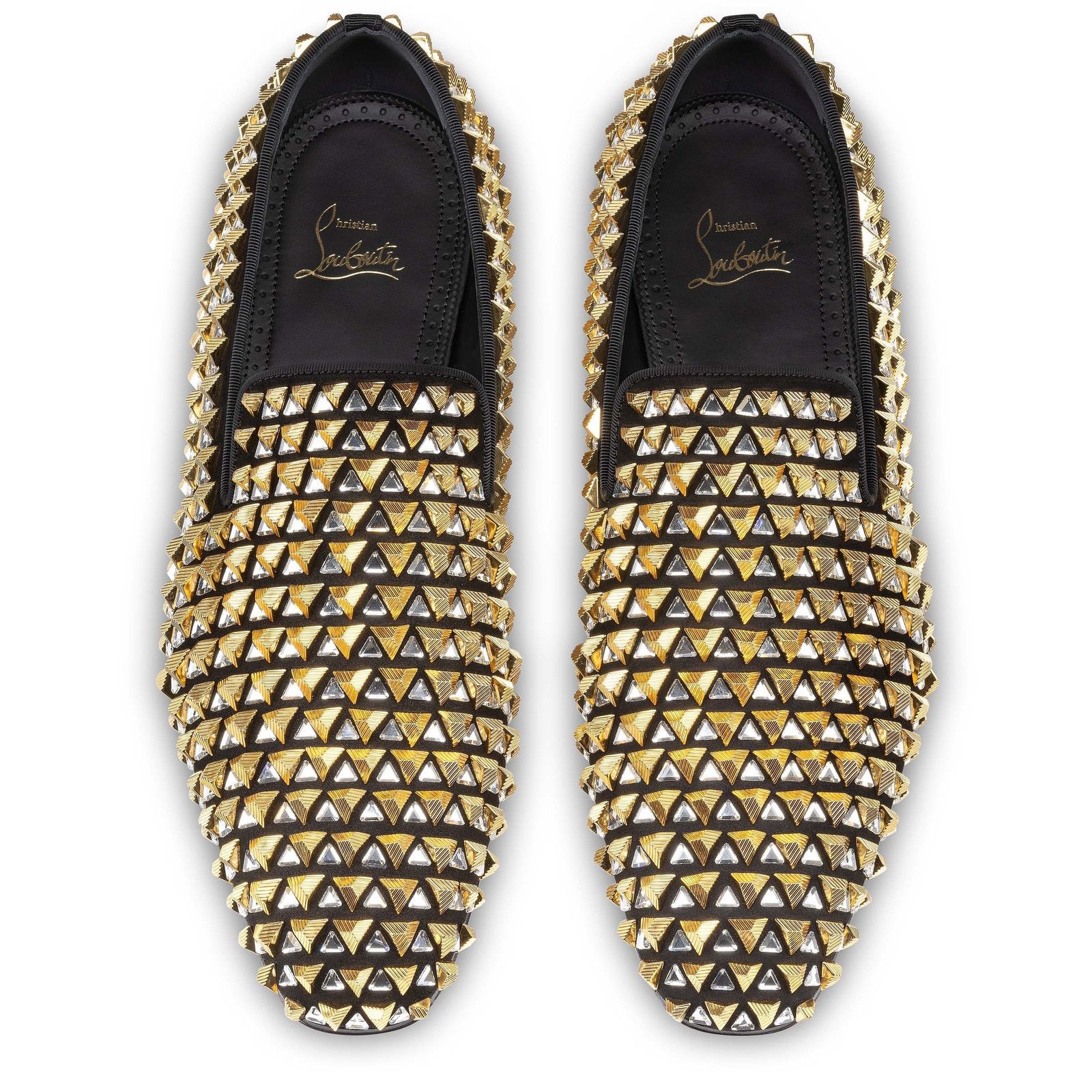 Christian Louboutin croconaki black/gold Size US 10 / EU 43 - 4 Thumbnail