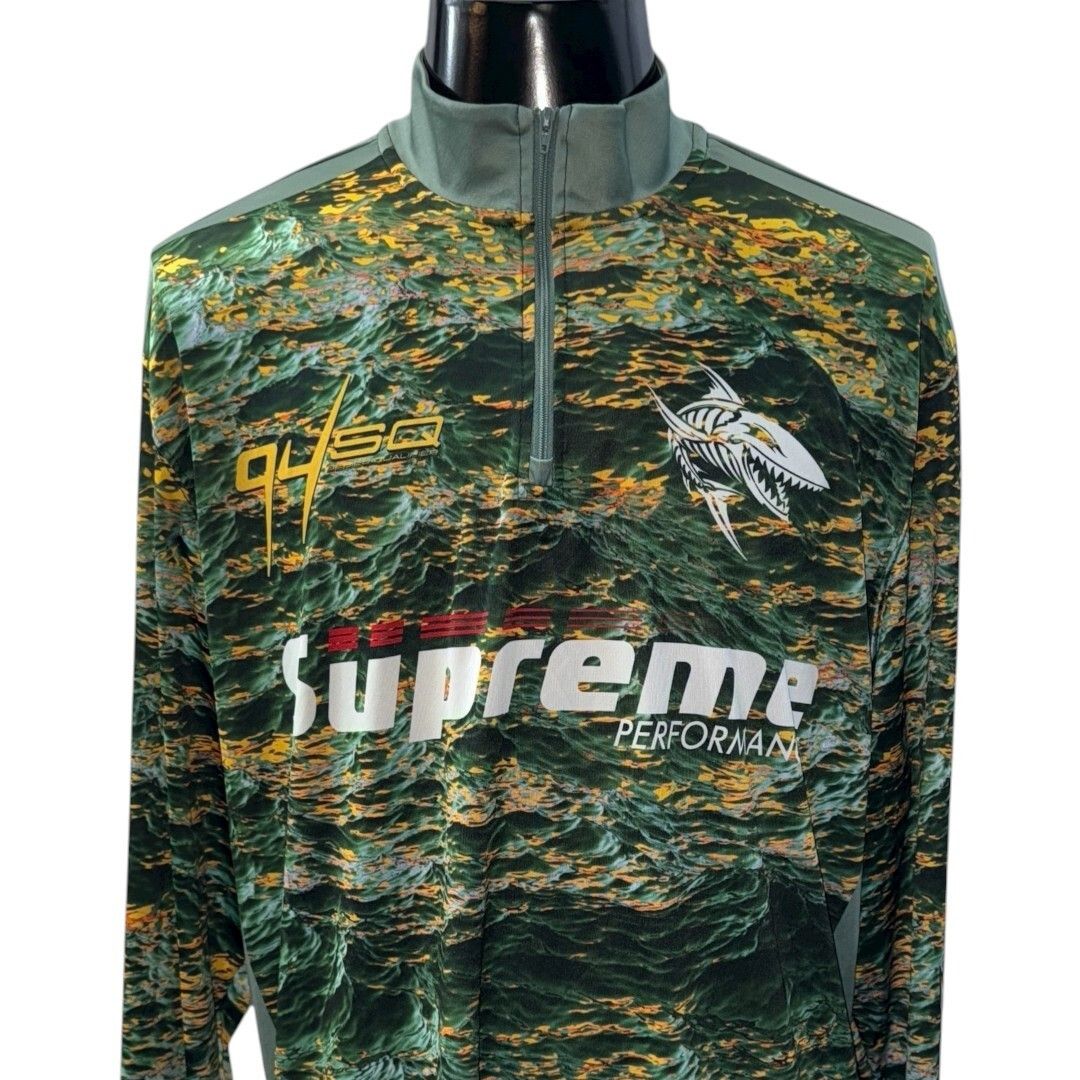 Supreme Supreme wave zip up long sleeve tee 22SS Size L Size US L / EU 52-54 / 3 - 3 Thumbnail