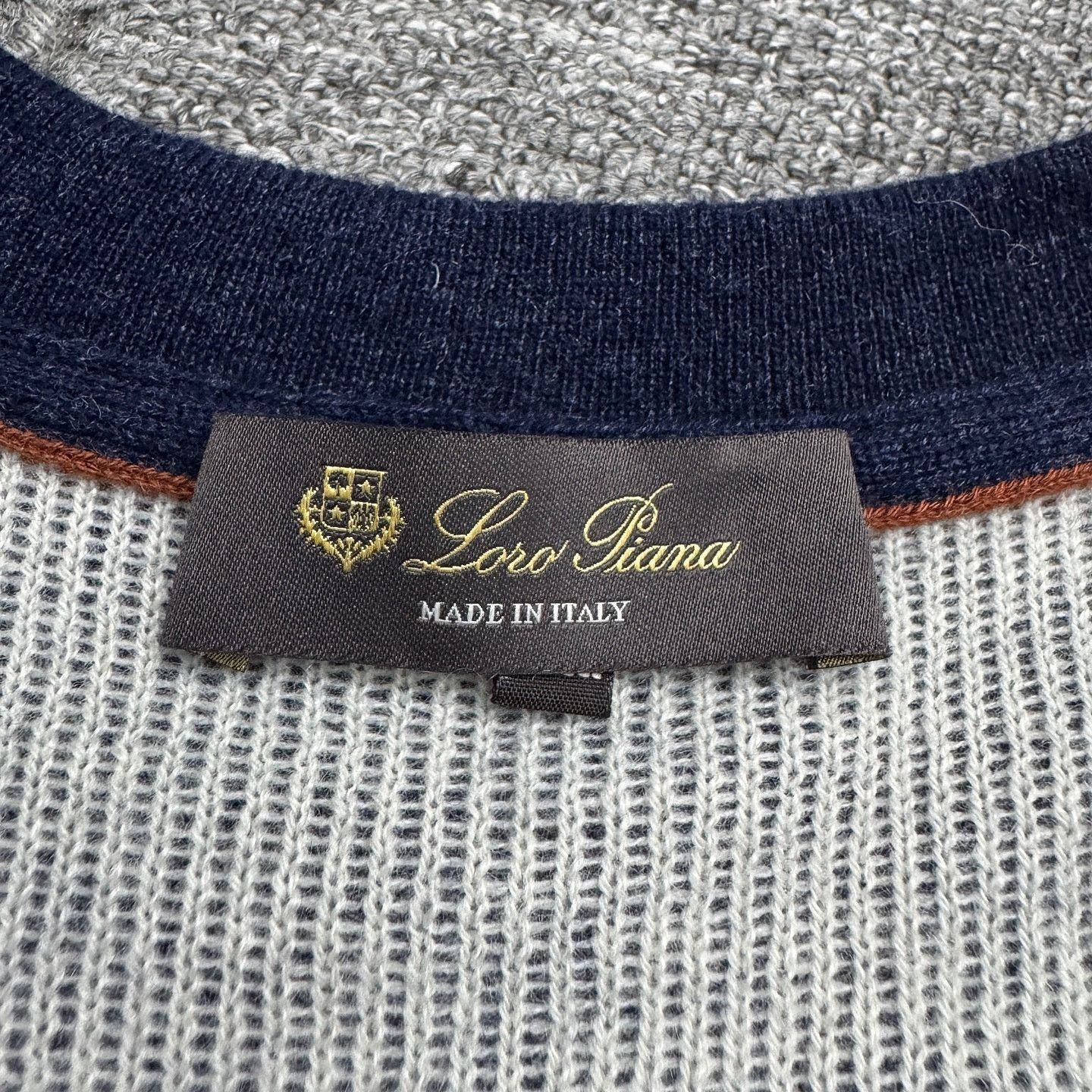 Loro Piana Blue XXL Round Neck Long Sleeve Sweater Size US XXL / EU 58 / 5 - 3 Thumbnail