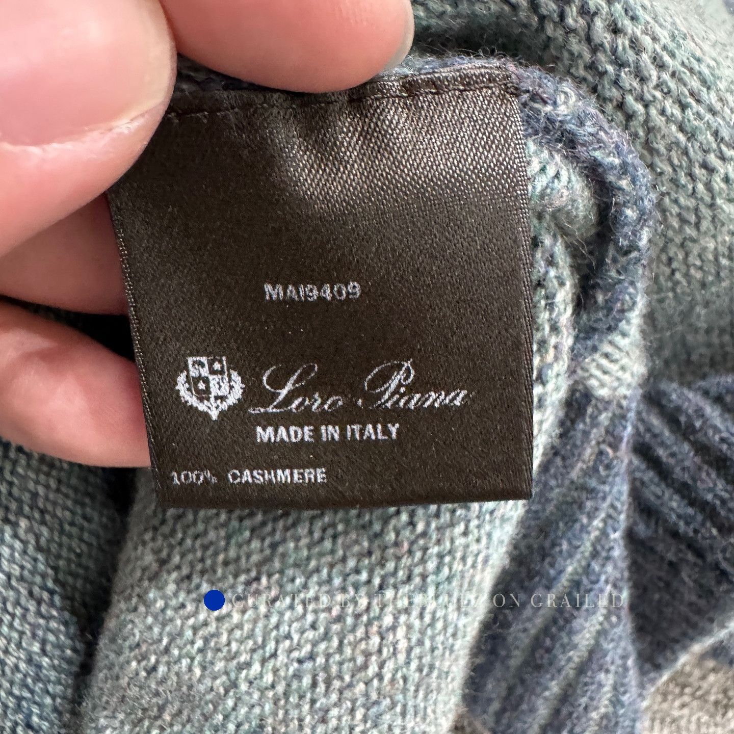 Loro Piana Blue V-Neck Button-Front Cardigan Size US XL / EU 56 / 4 - 4 Thumbnail