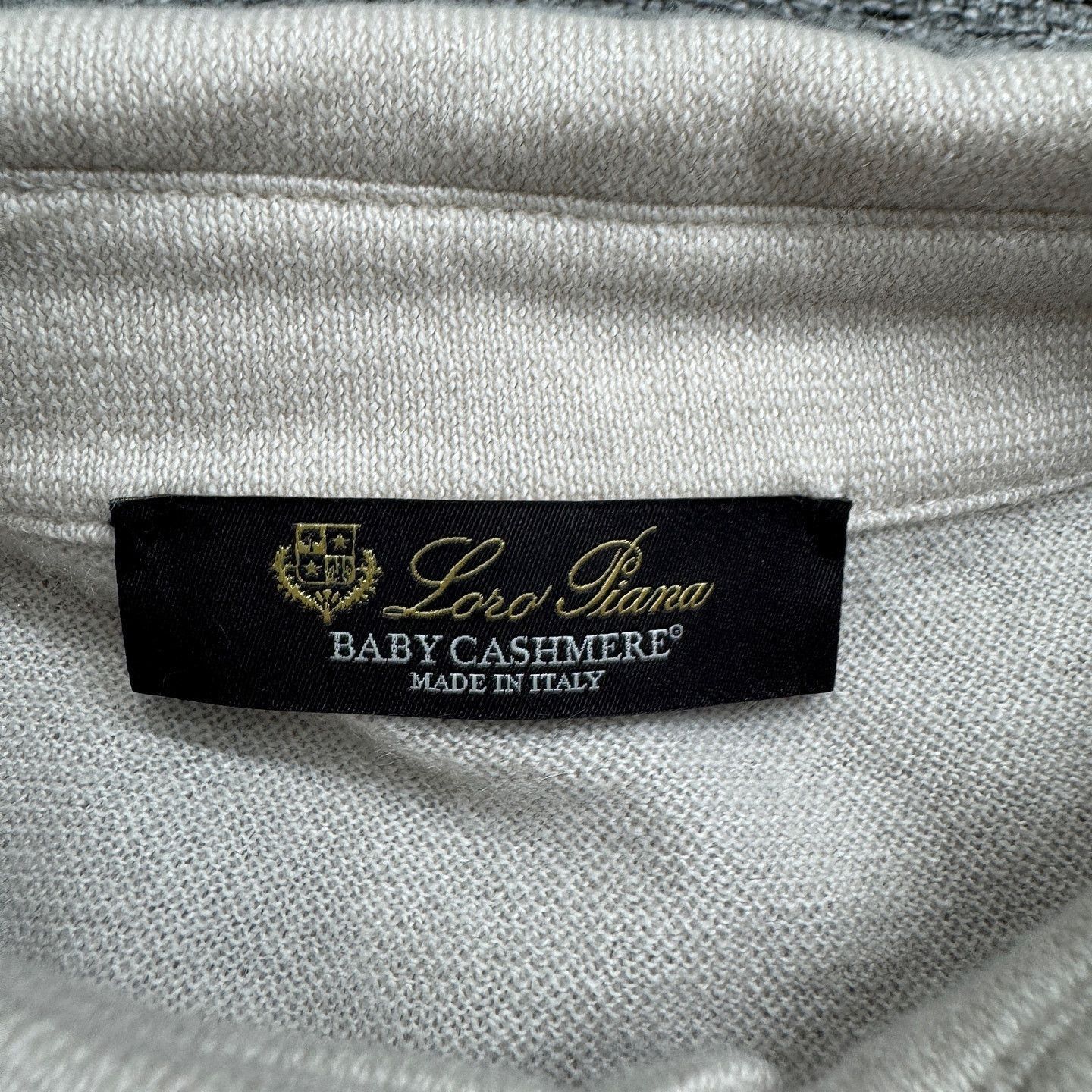 Loro Piana Beige Long-Sleeve Polo Shirt Size US L / EU 52-54 / 3 - 3 Thumbnail